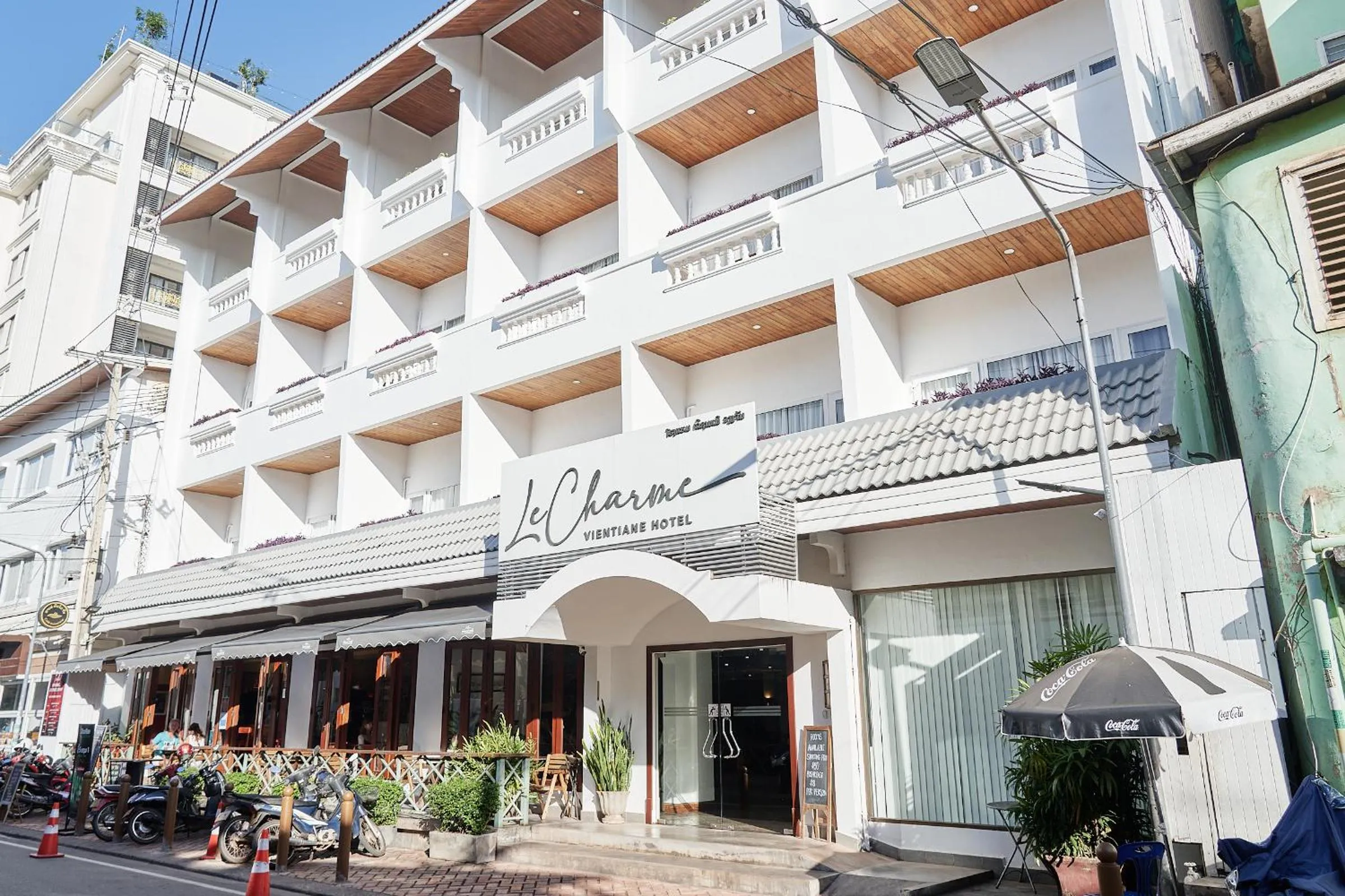 Facade/entrance in Le Charme Vientiane Hotel