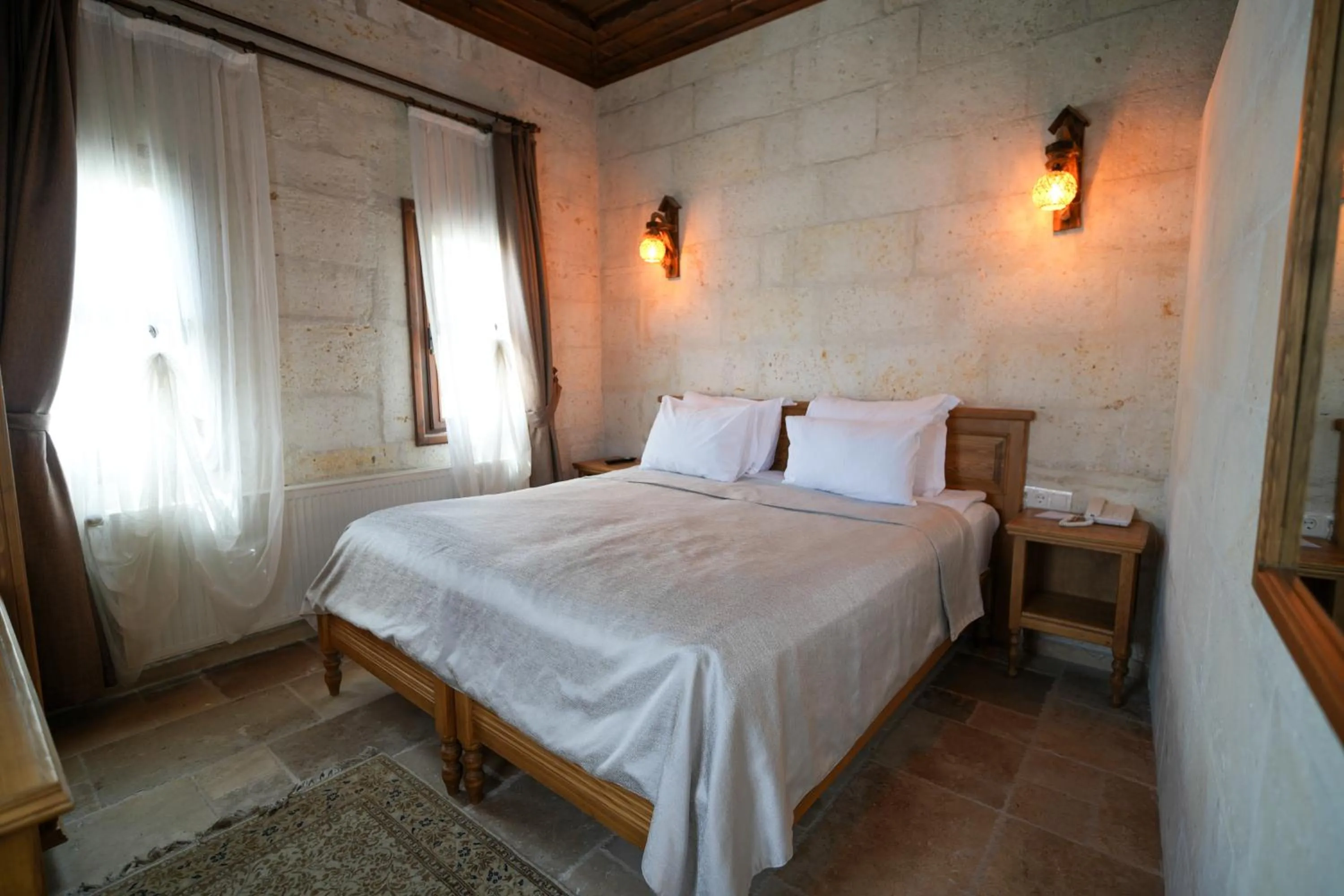 Bed in Urgup Konak Hotel