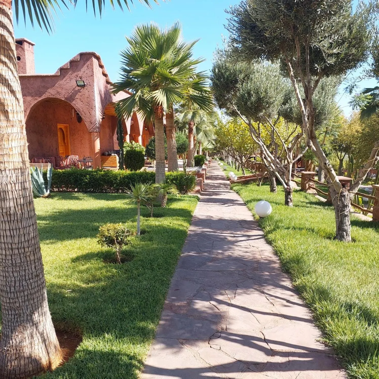 Garden view in Chez Mamouchthka