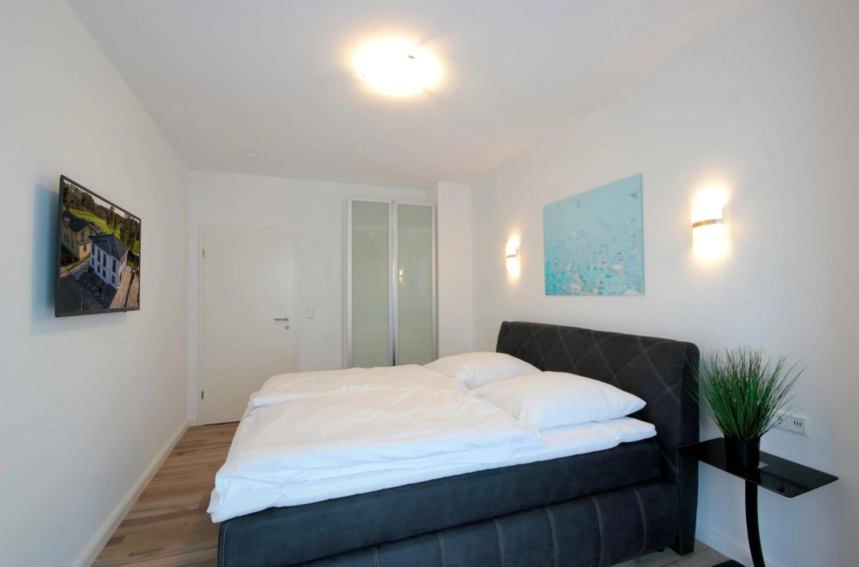 Bedroom, Bed in Villa Südstrandperle by Rujana