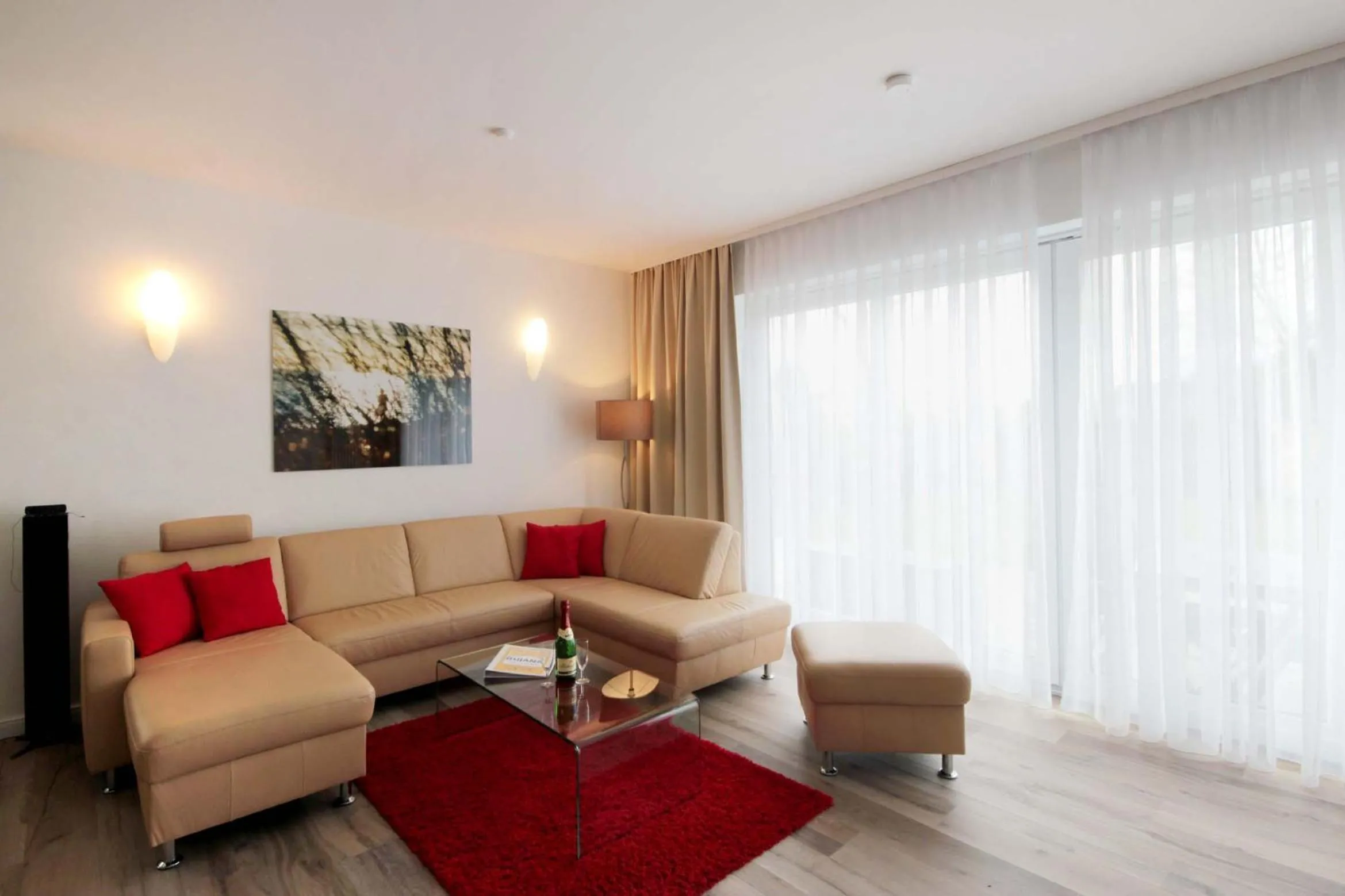 Living room in Villa Südstrandperle by Rujana