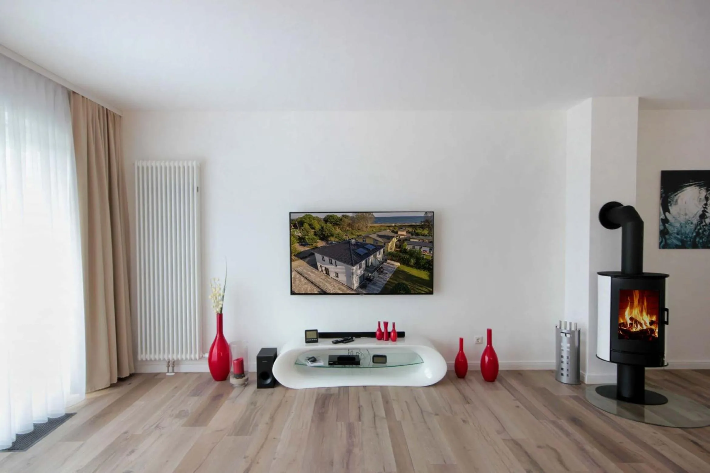 Living room in Villa Südstrandperle by Rujana