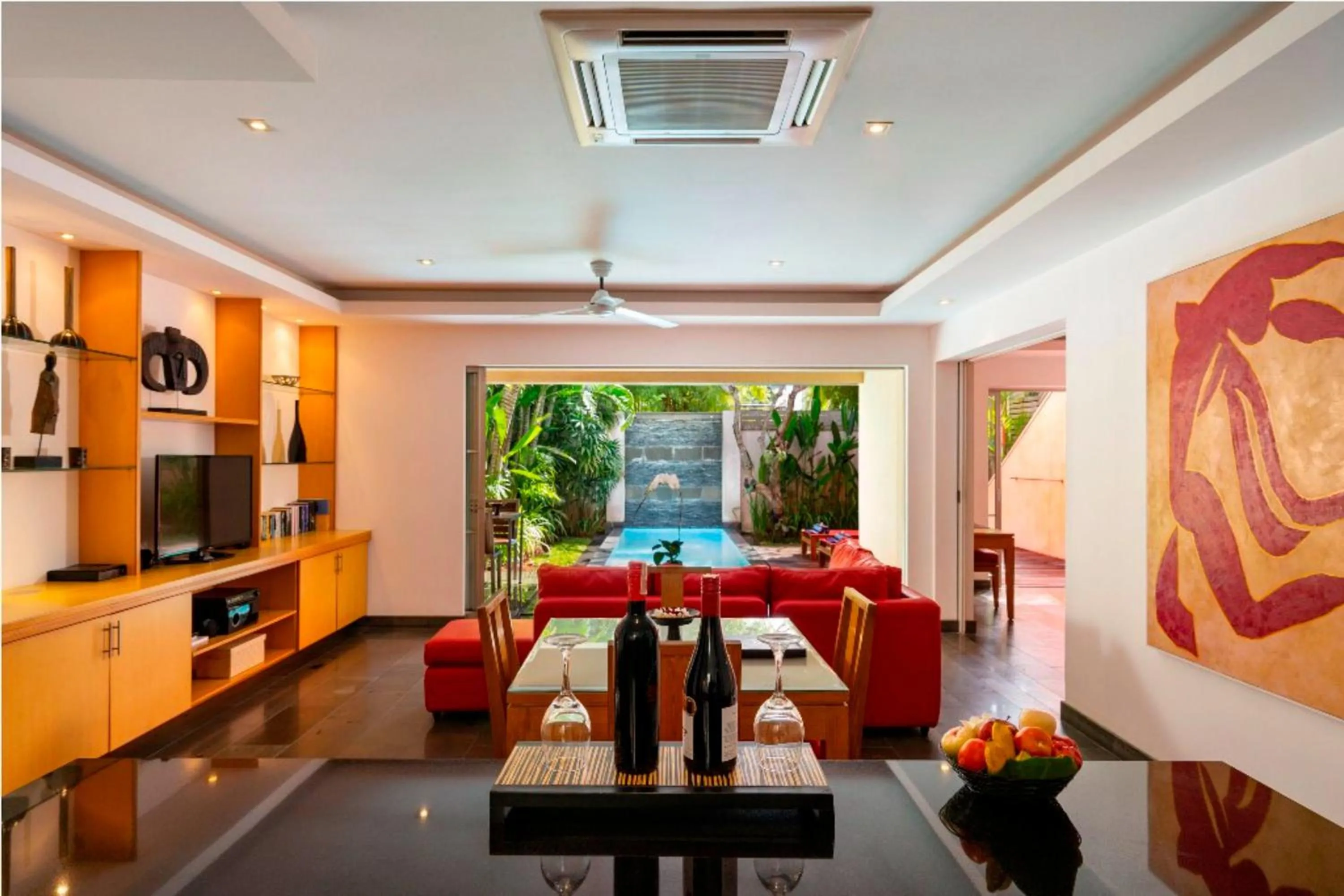Living room in Bali Island Villas and Spa Seminyak