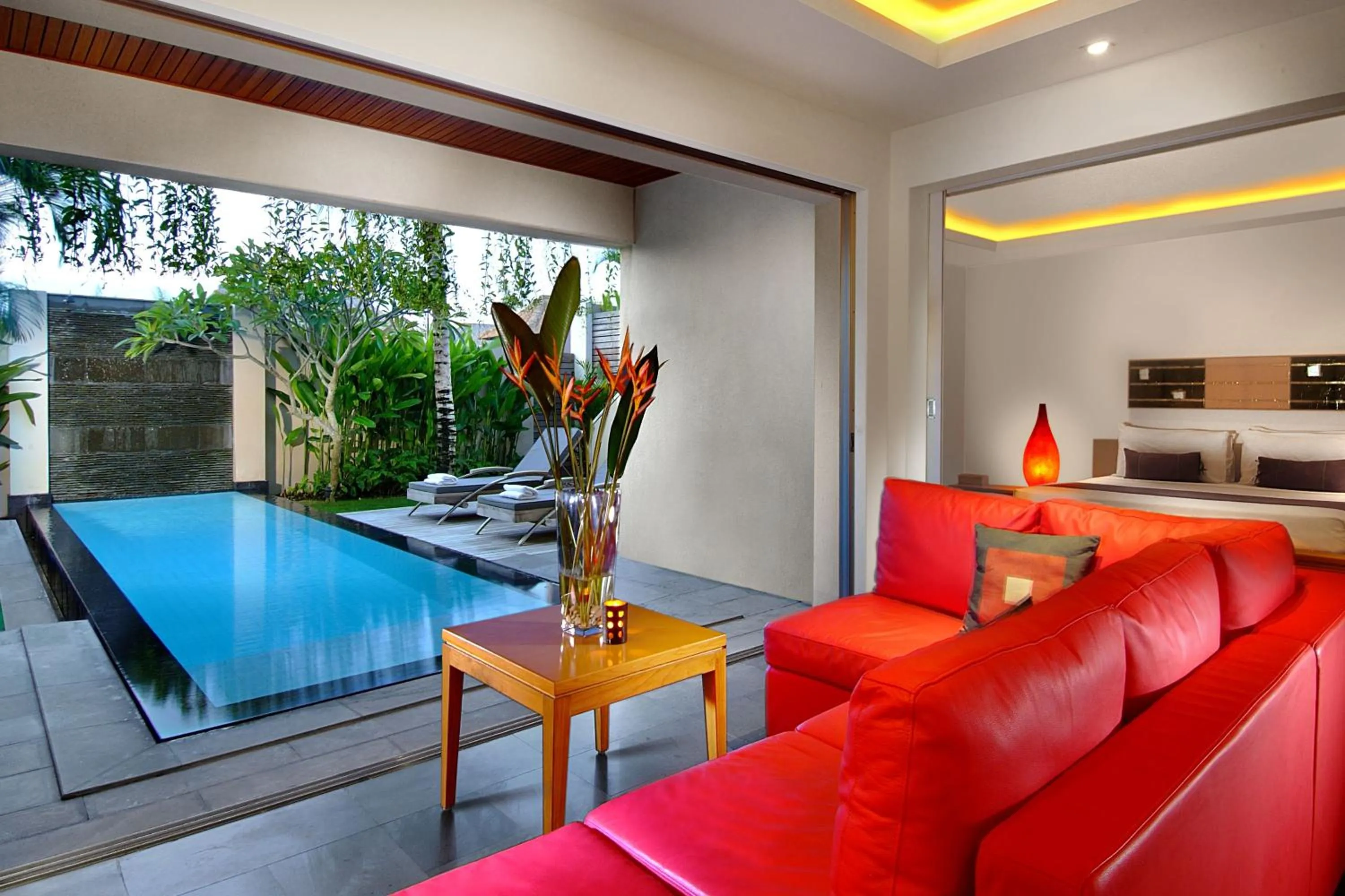 Living room in Bali Island Villas and Spa Seminyak