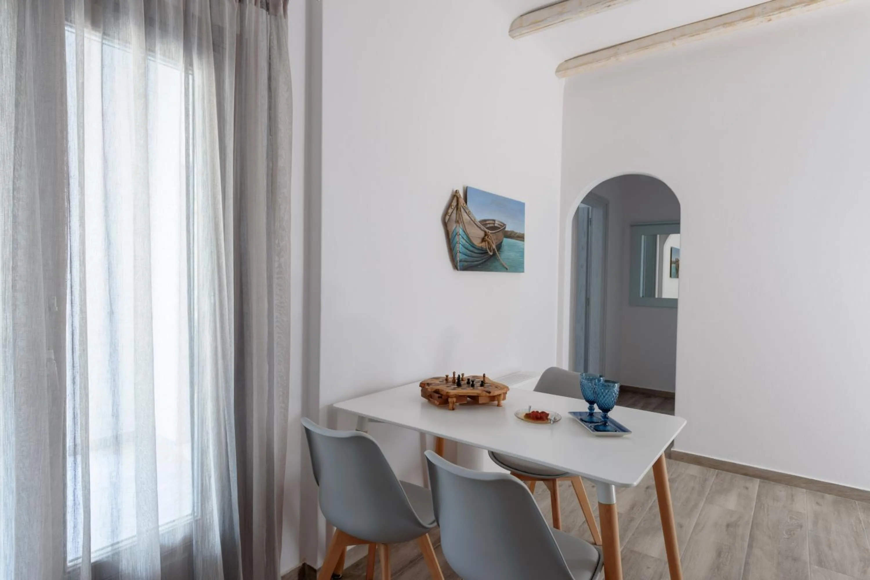 Dining area in Ikies Santo Filoxenia Apartments