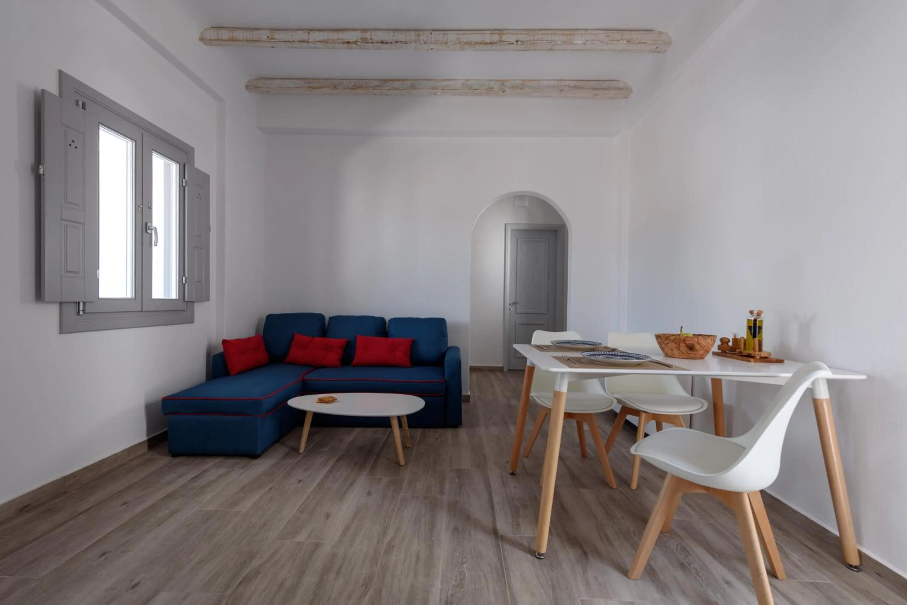 Living room in Ikies Santo Filoxenia Apartments