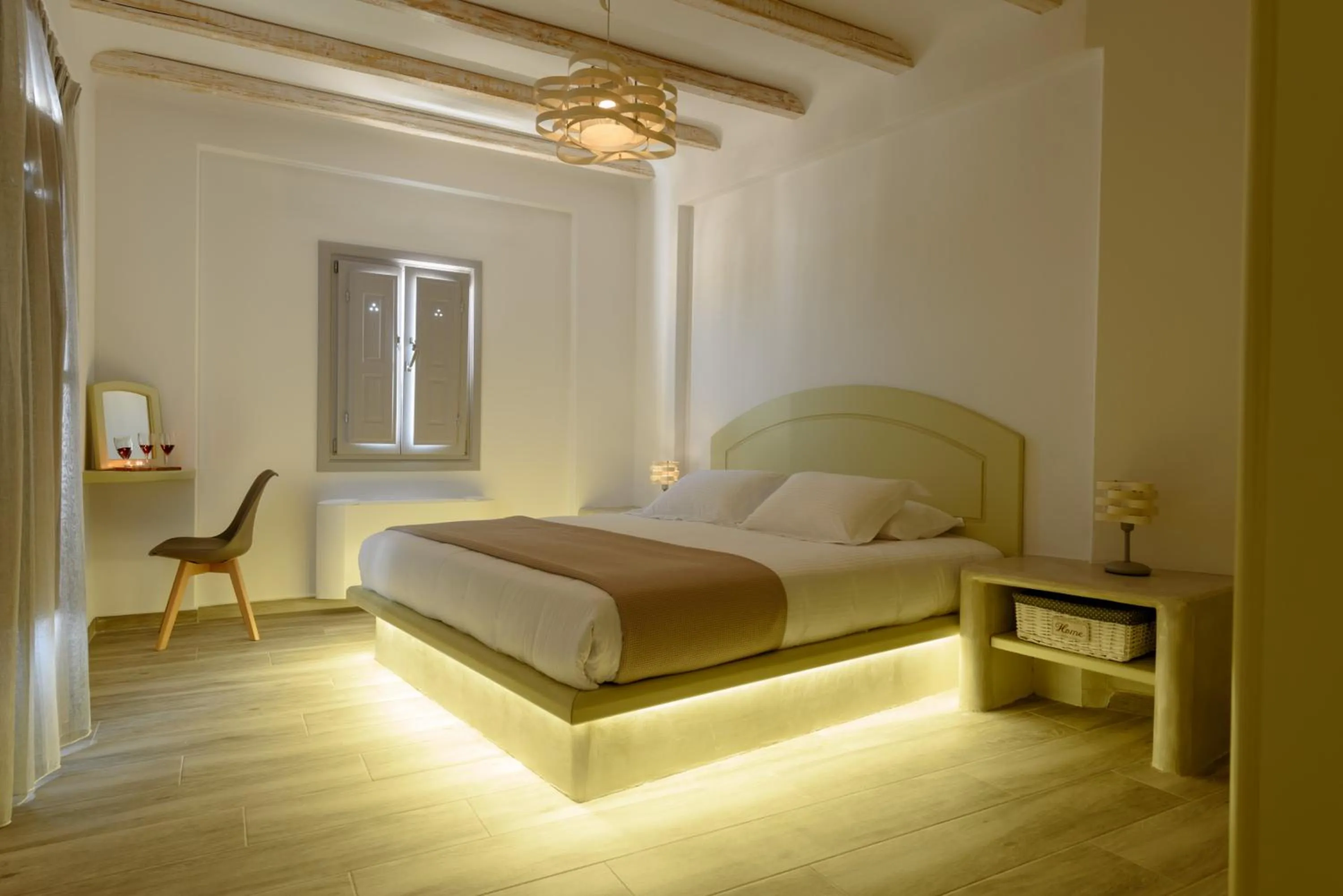 Bedroom, Bed in Ikies Santo Filoxenia Apartments