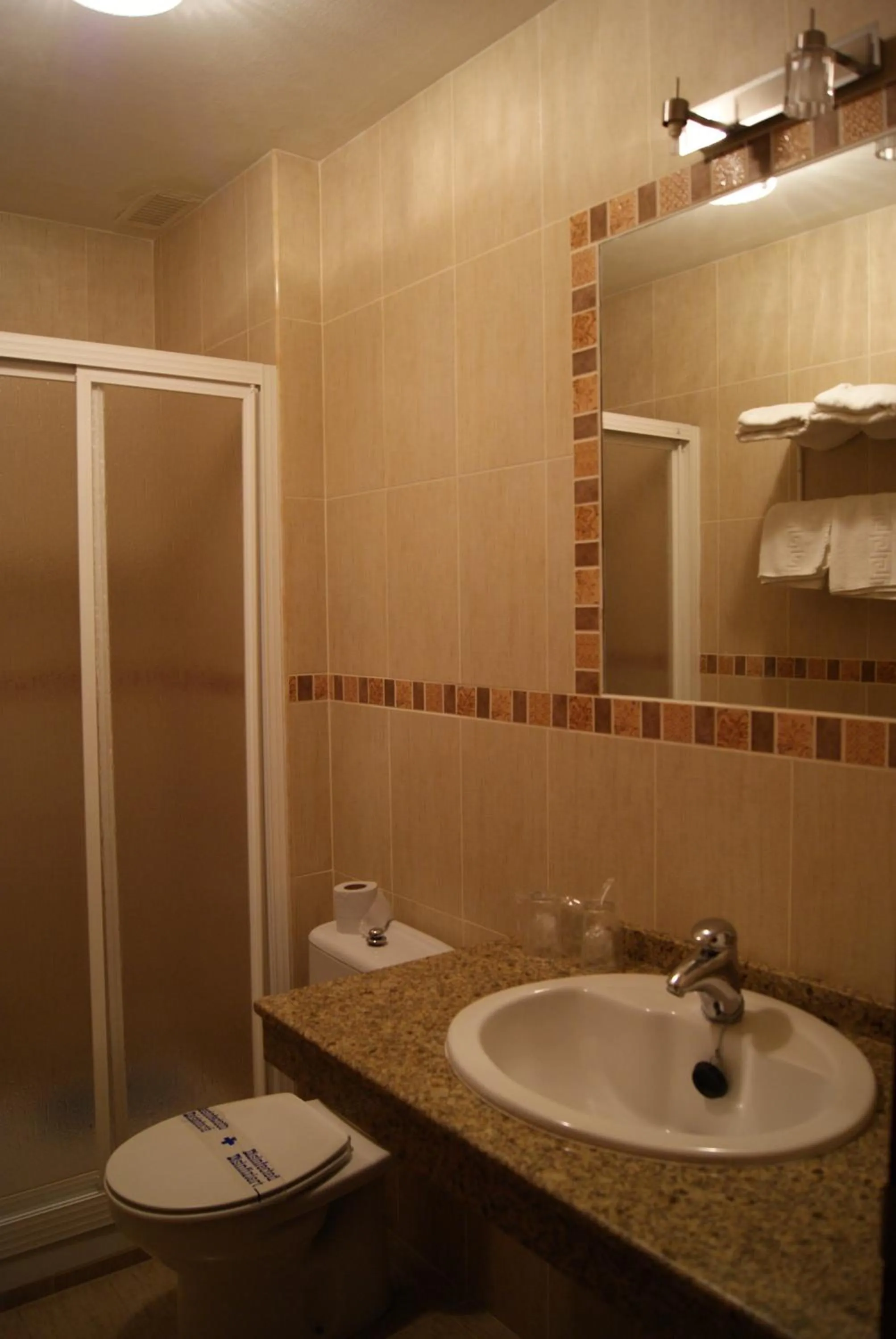 Bathroom in Hotel Restaurante Berlanga