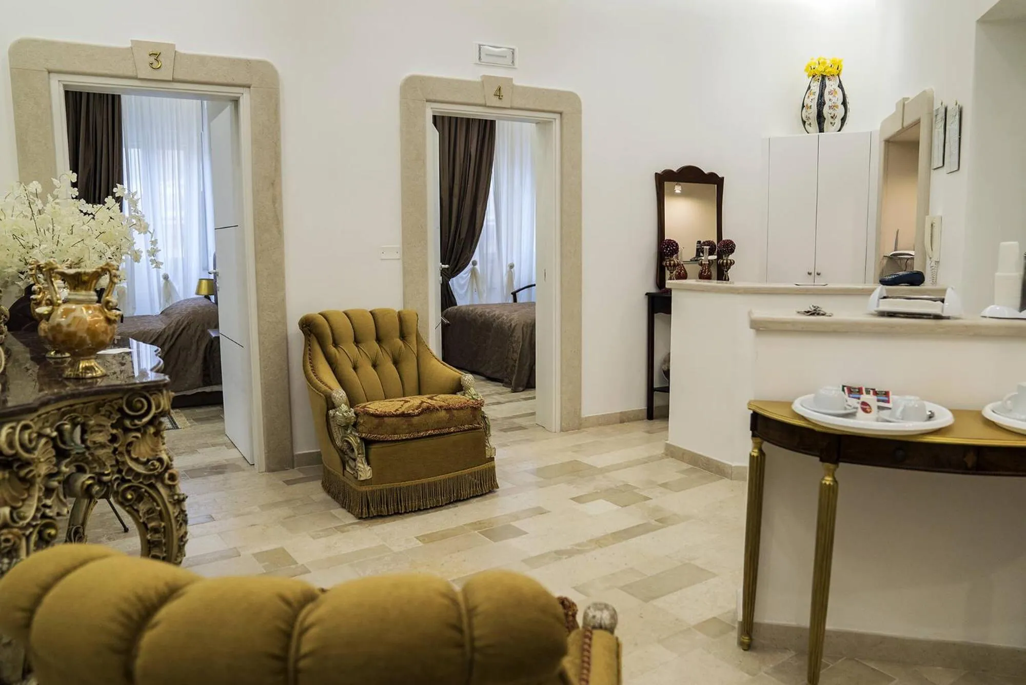 Lobby or reception in B&B Conte Cavour