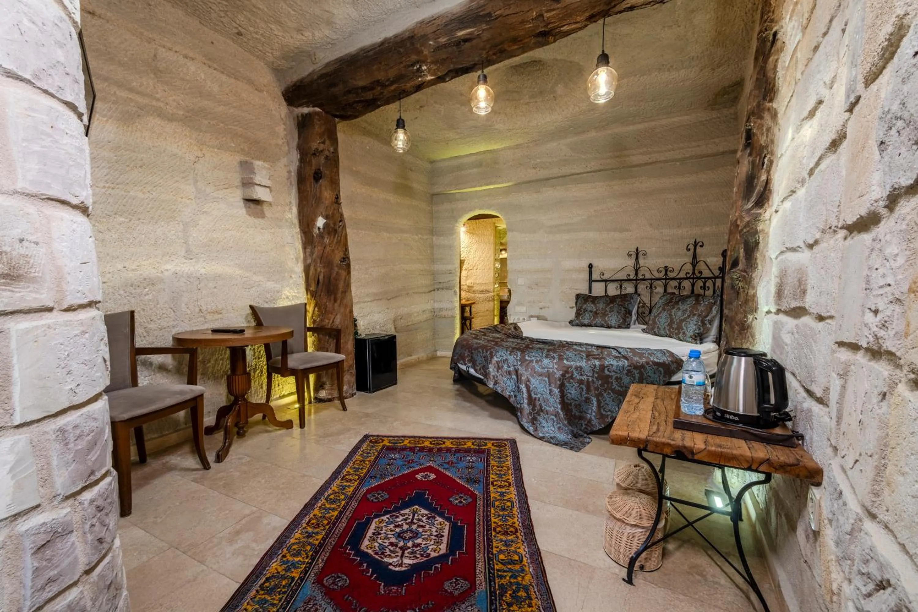 Bed in Panoramic Cave Hotel