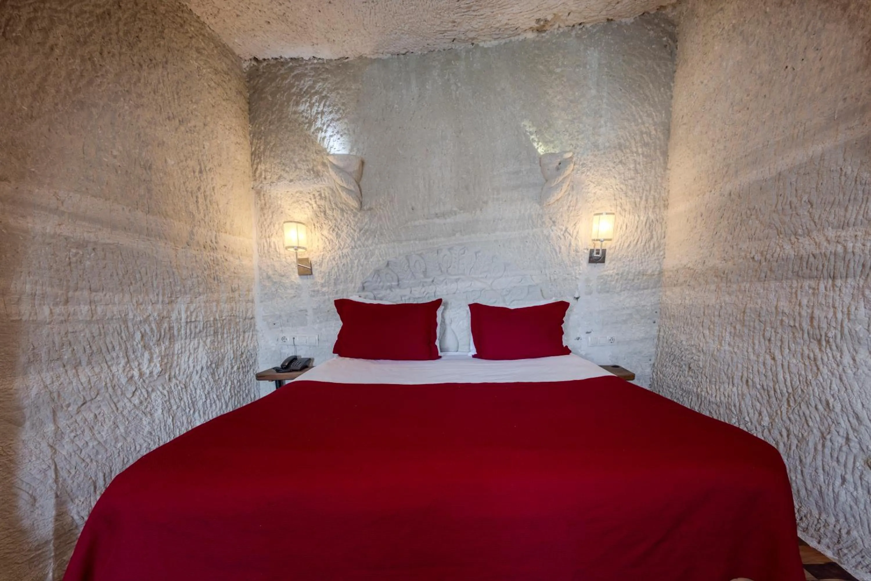Bed in Panoramic Cave Hotel