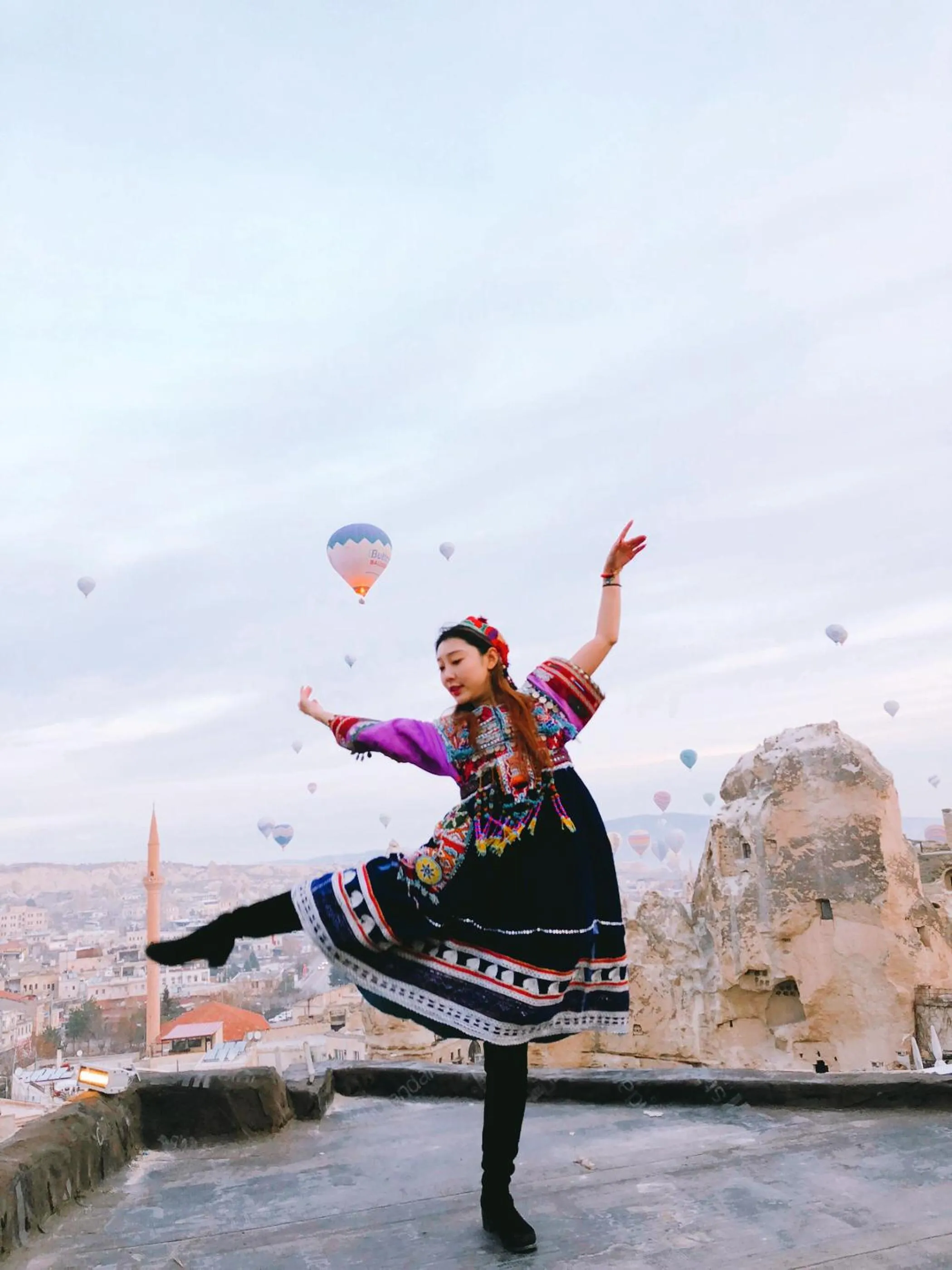People in Panoramic Cave Hotel