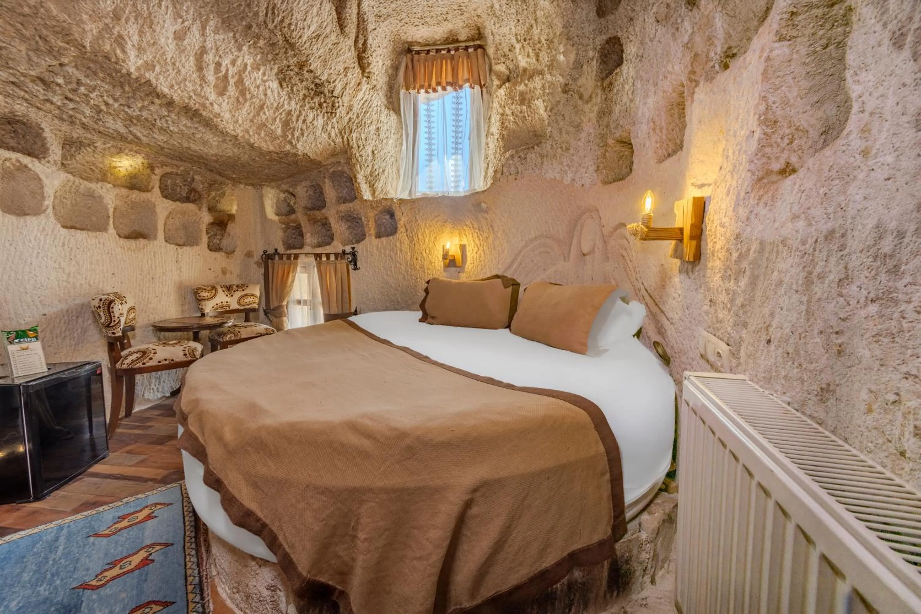 Bed in Panoramic Cave Hotel