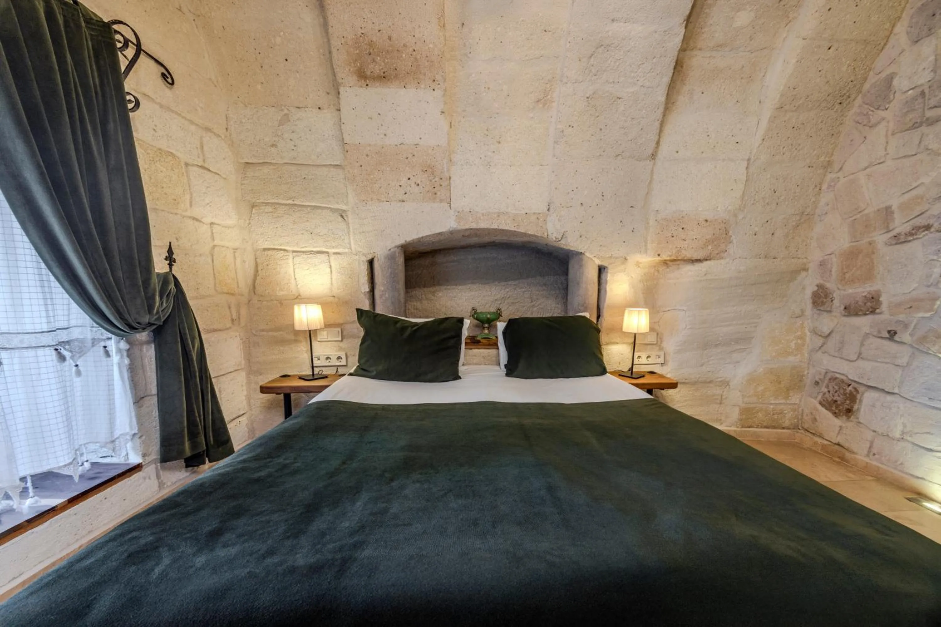Bed in Panoramic Cave Hotel