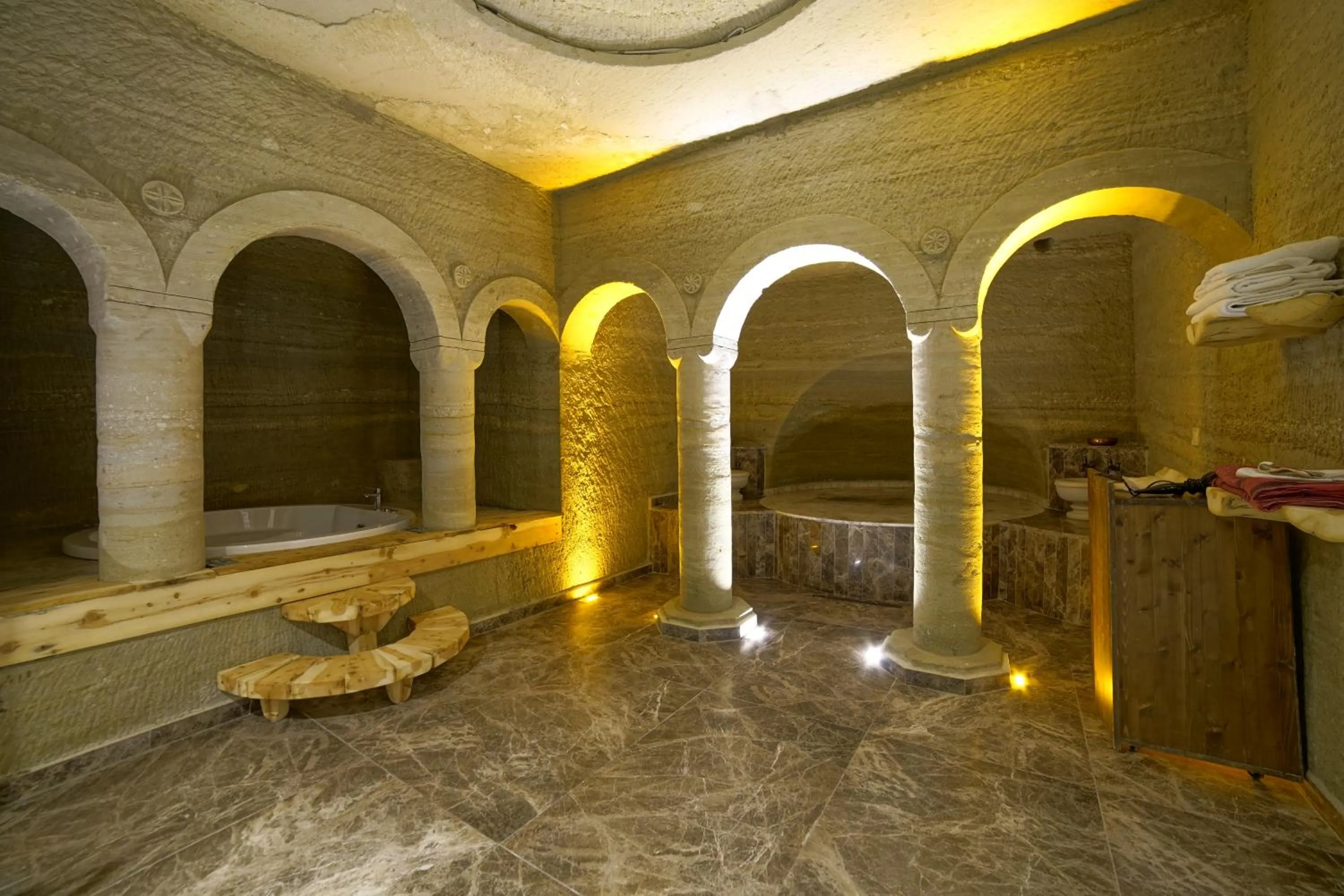 Sauna in Panoramic Cave Hotel