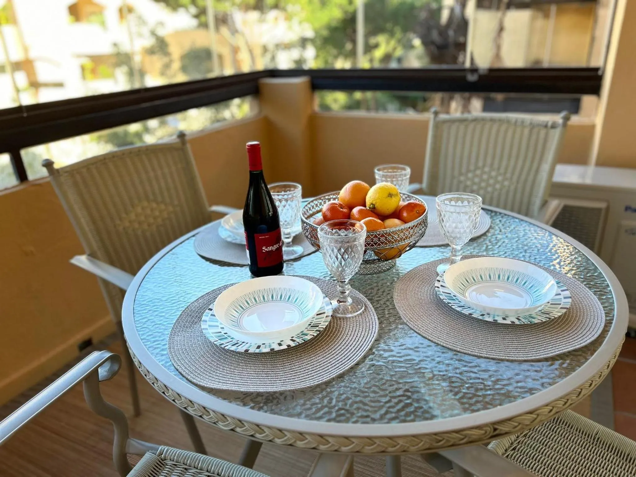Balcony/Terrace in Elviria beach front apartment