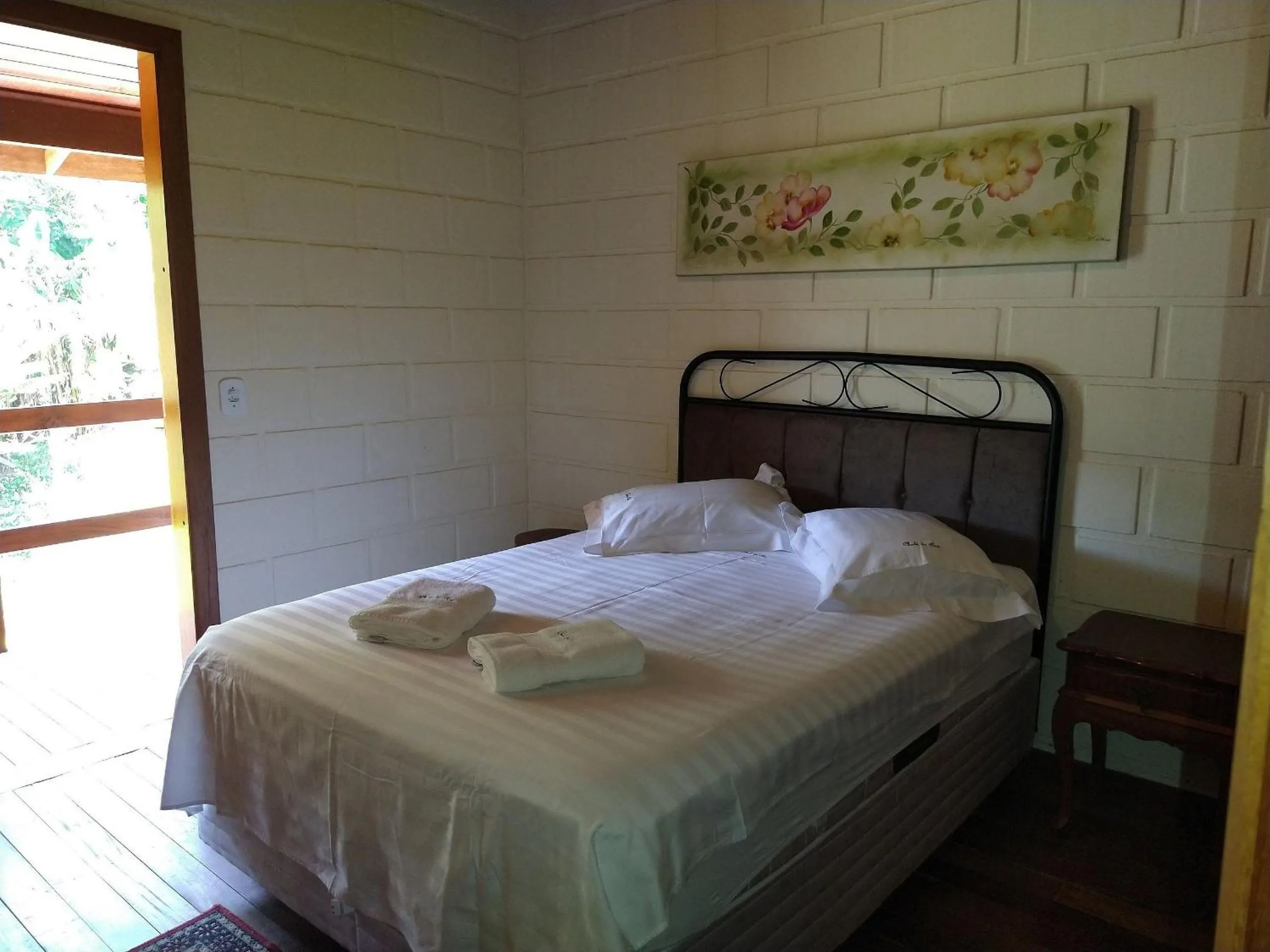 Bed in Chalé da Ana