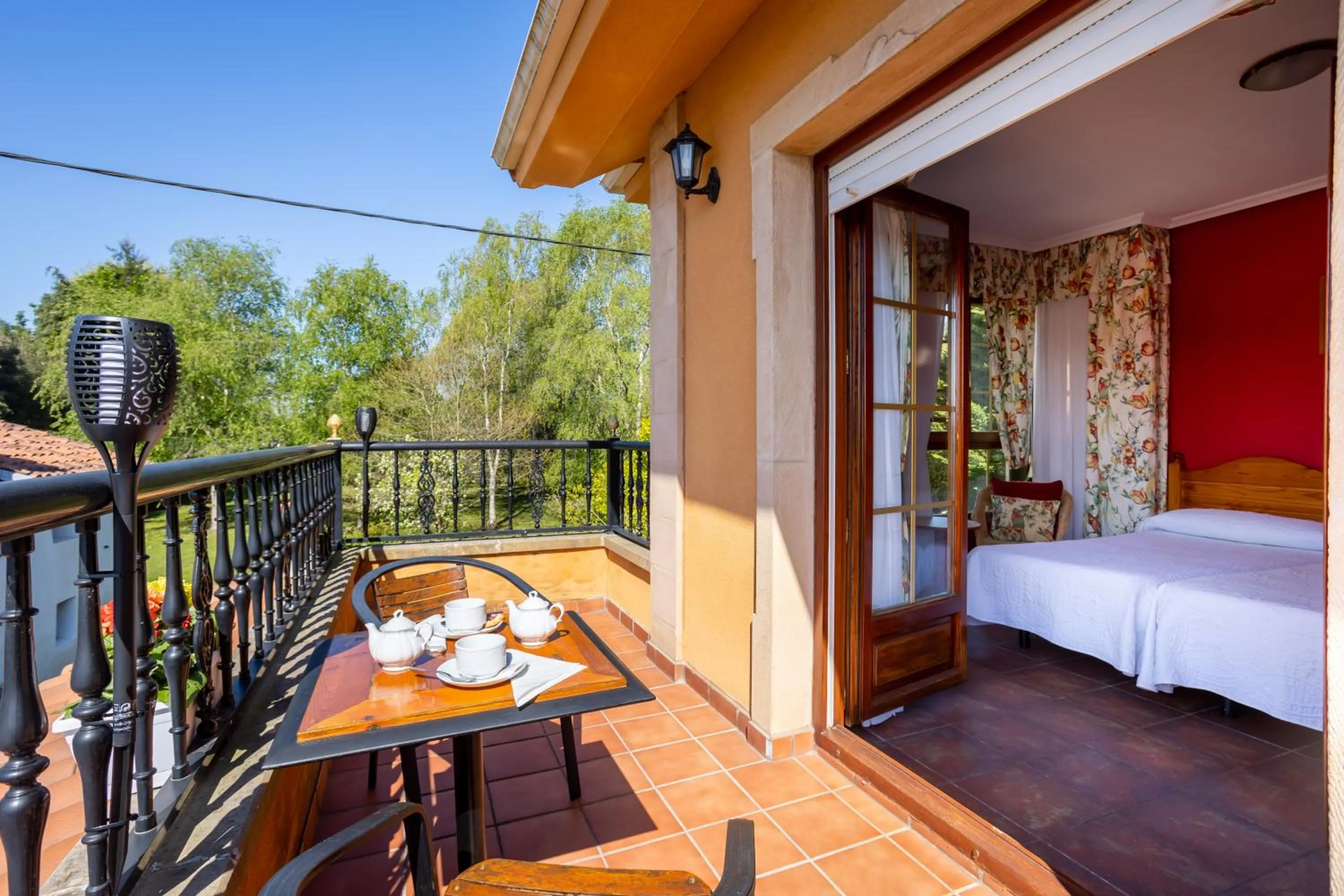 Balcony/Terrace in Posada El Trasmerano