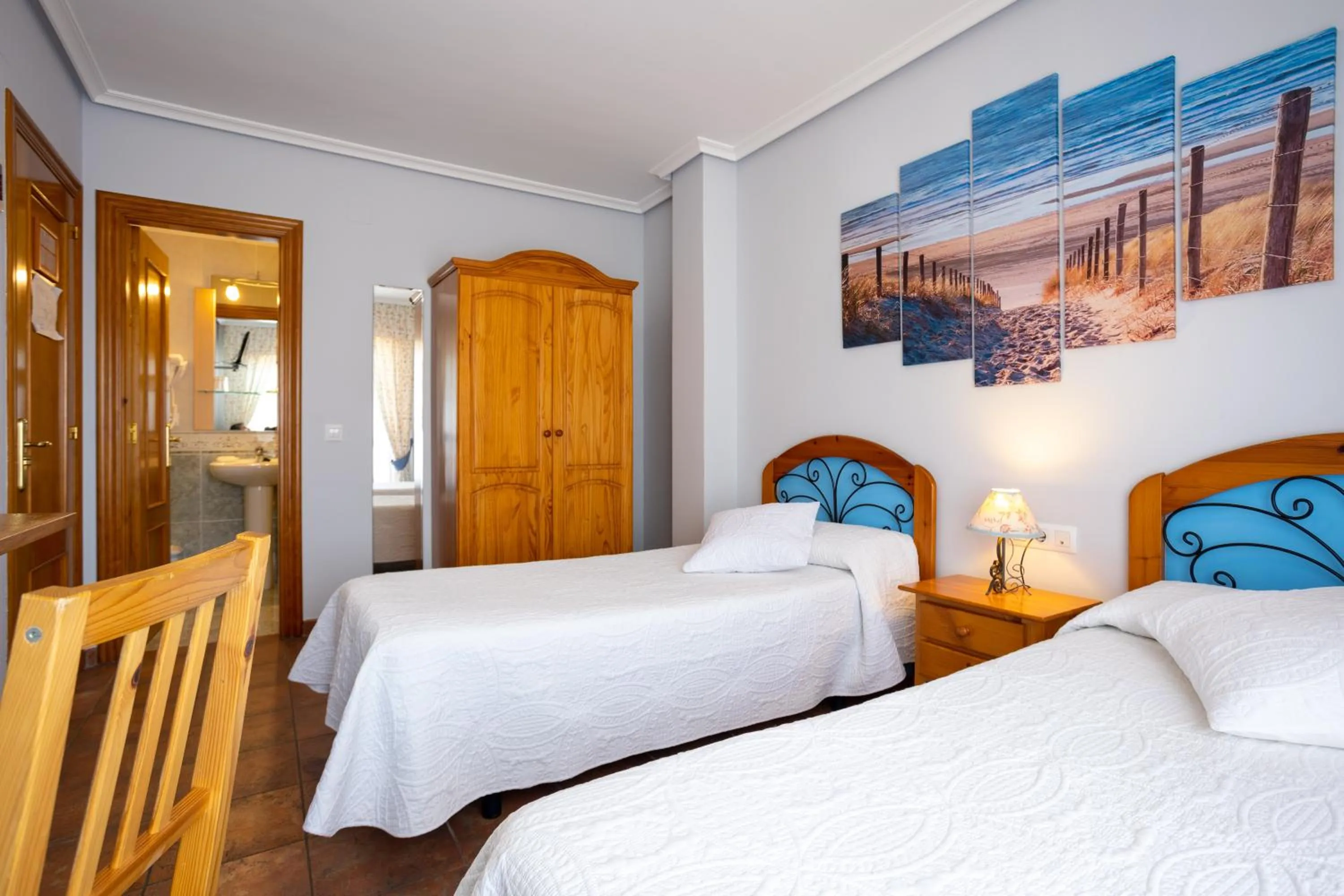 Bed in Posada El Trasmerano