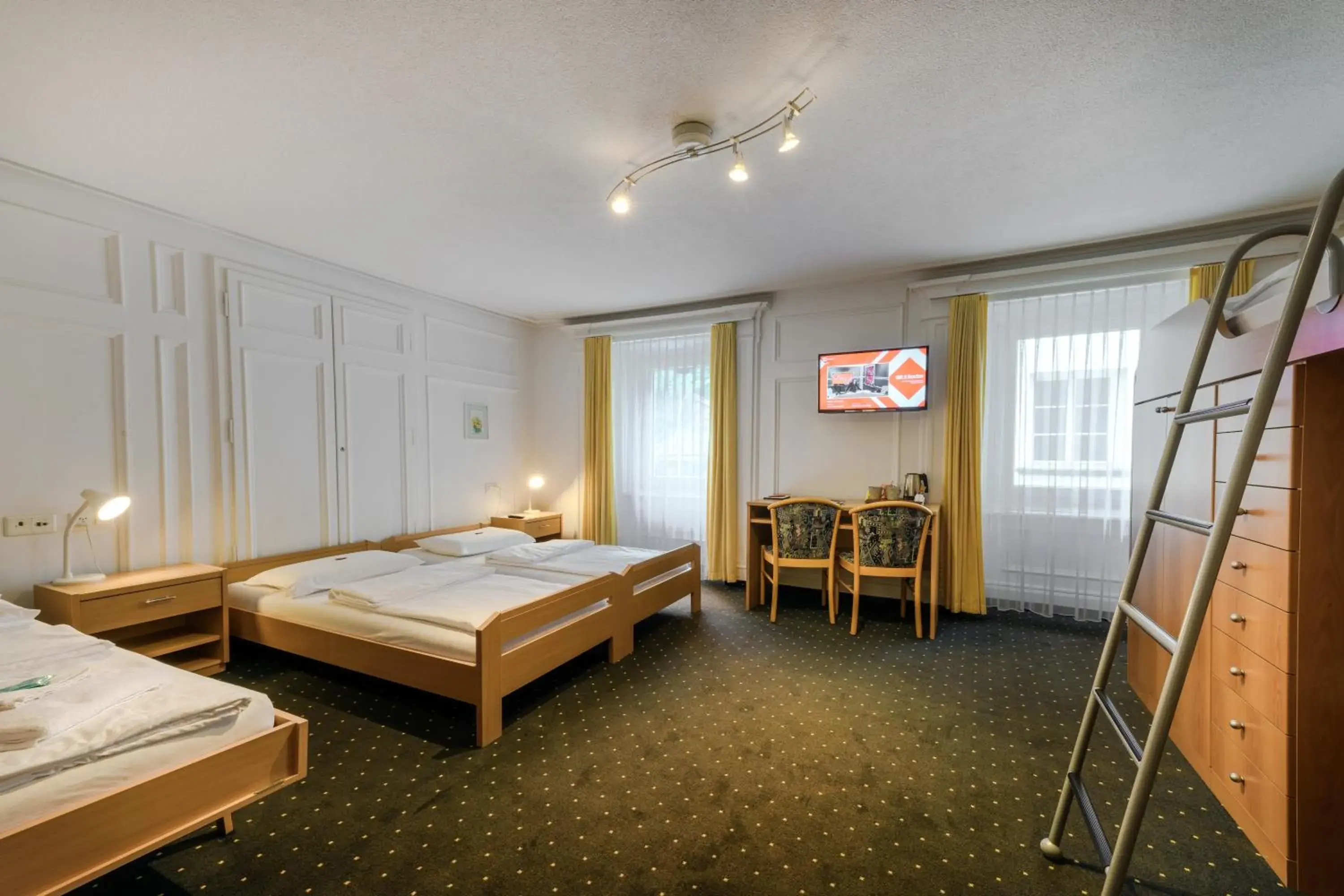 Triple Room in Hotel Suisse, Charming Alpine Triple Room in Hotel Suisse, Charming Alpine