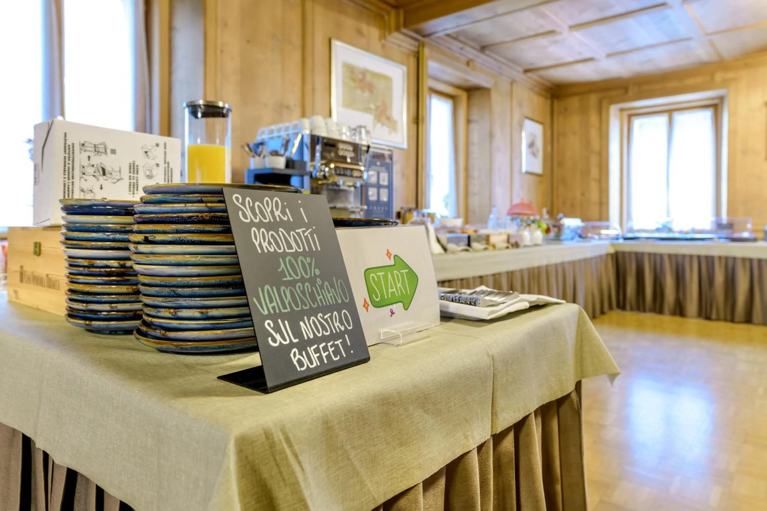 Food and drinks in Poschiavo Suisse Hotel