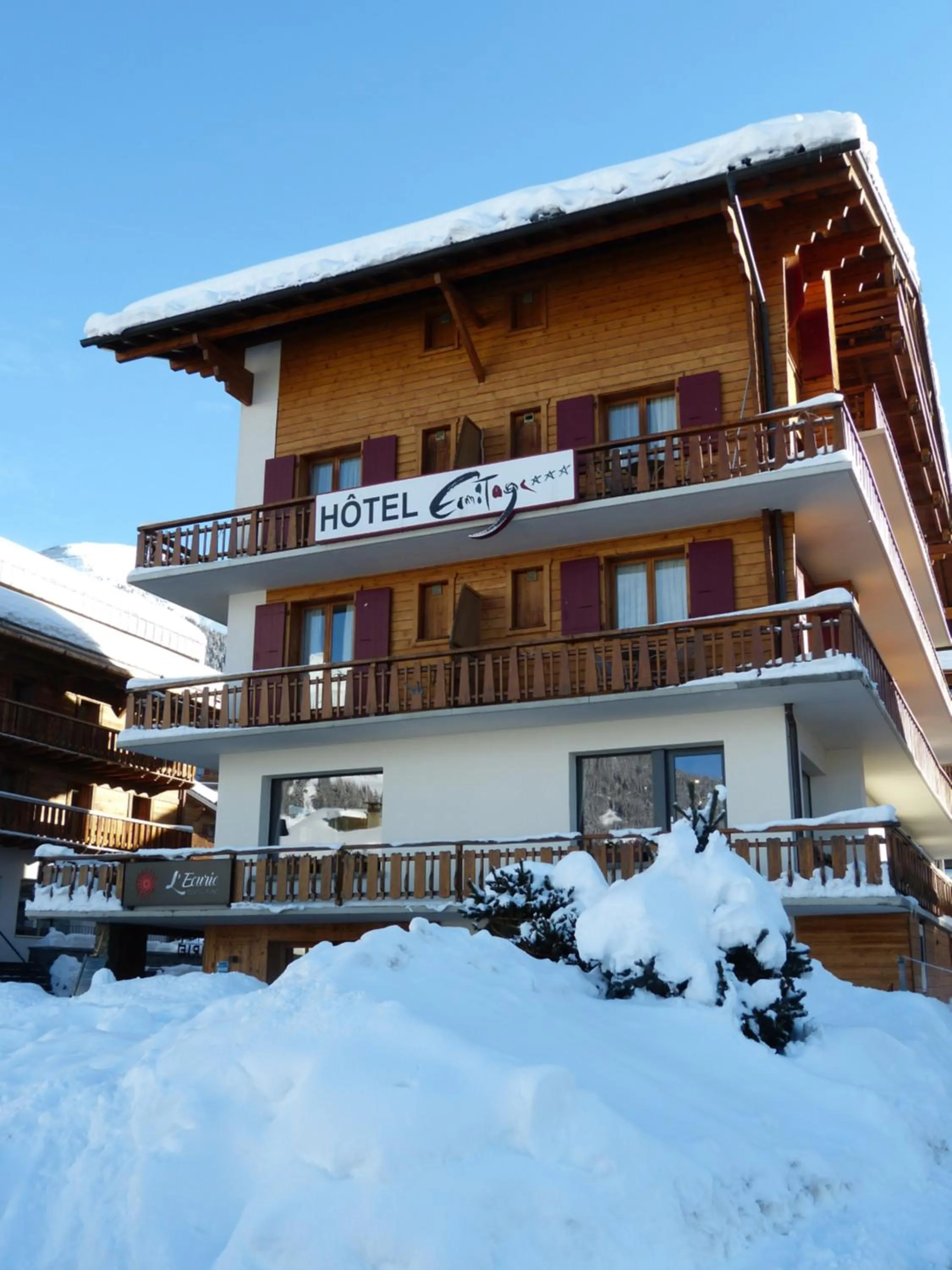 Property building in Hotel Ermitage Verbier