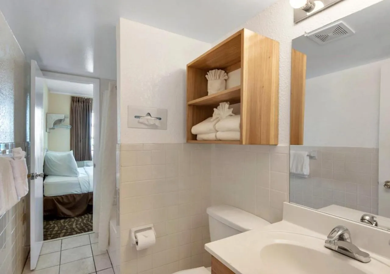 Bathroom in Ramada by Wyndham Panama City Beach / Beachfront