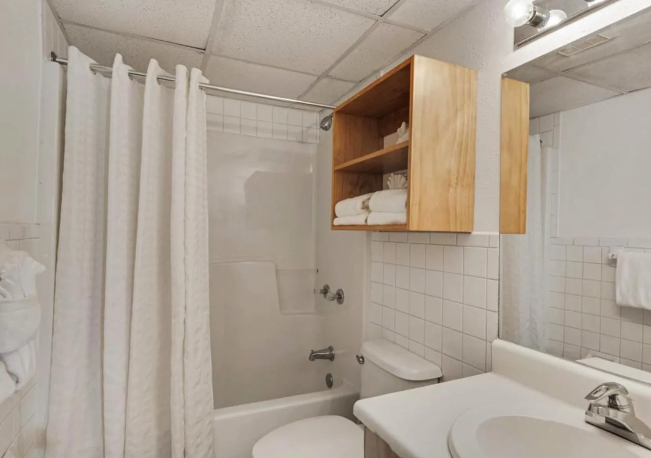 Bathroom in Ramada by Wyndham Panama City Beach / Beachfront