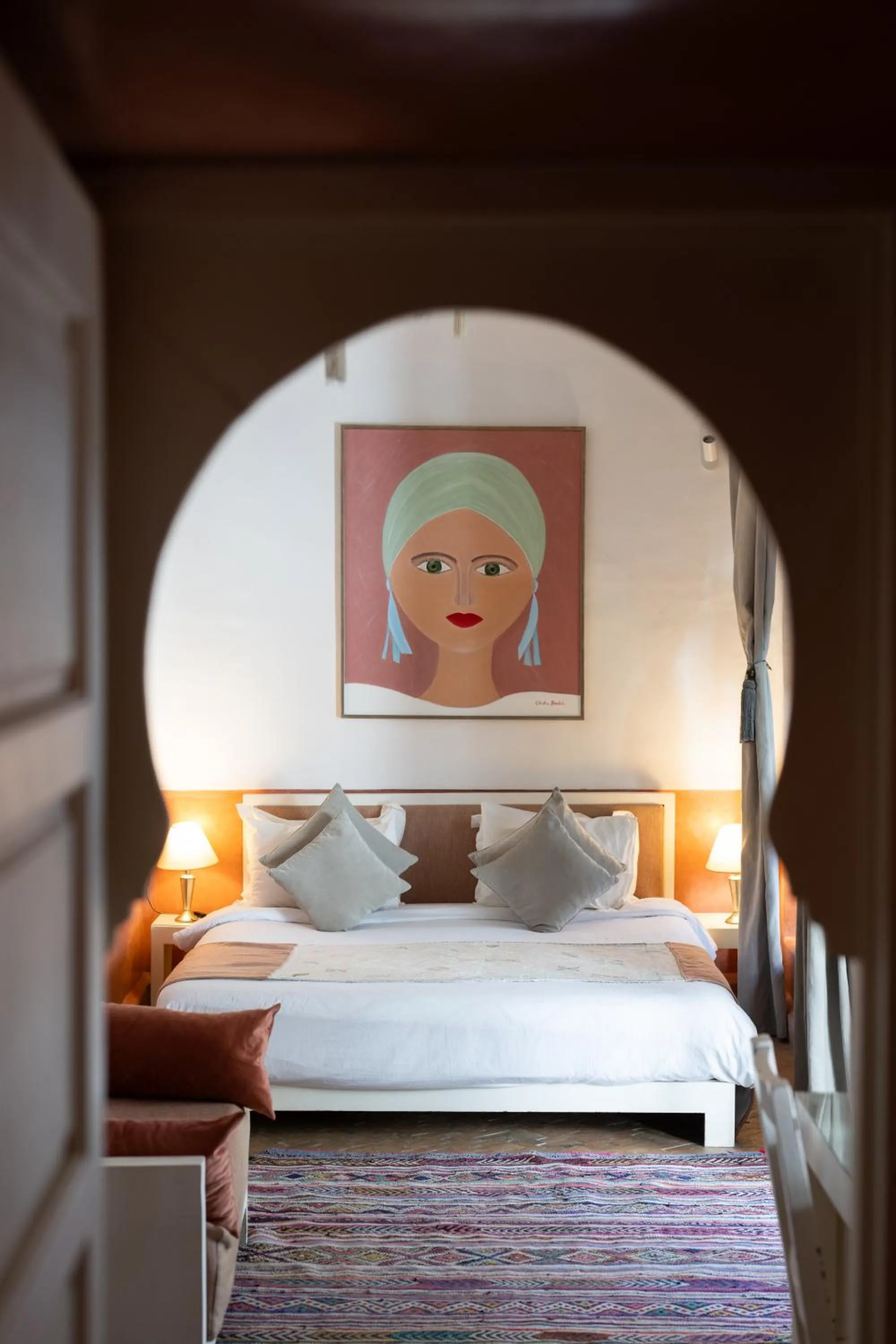 Photo of the whole room, Bed in Riad Ajmal