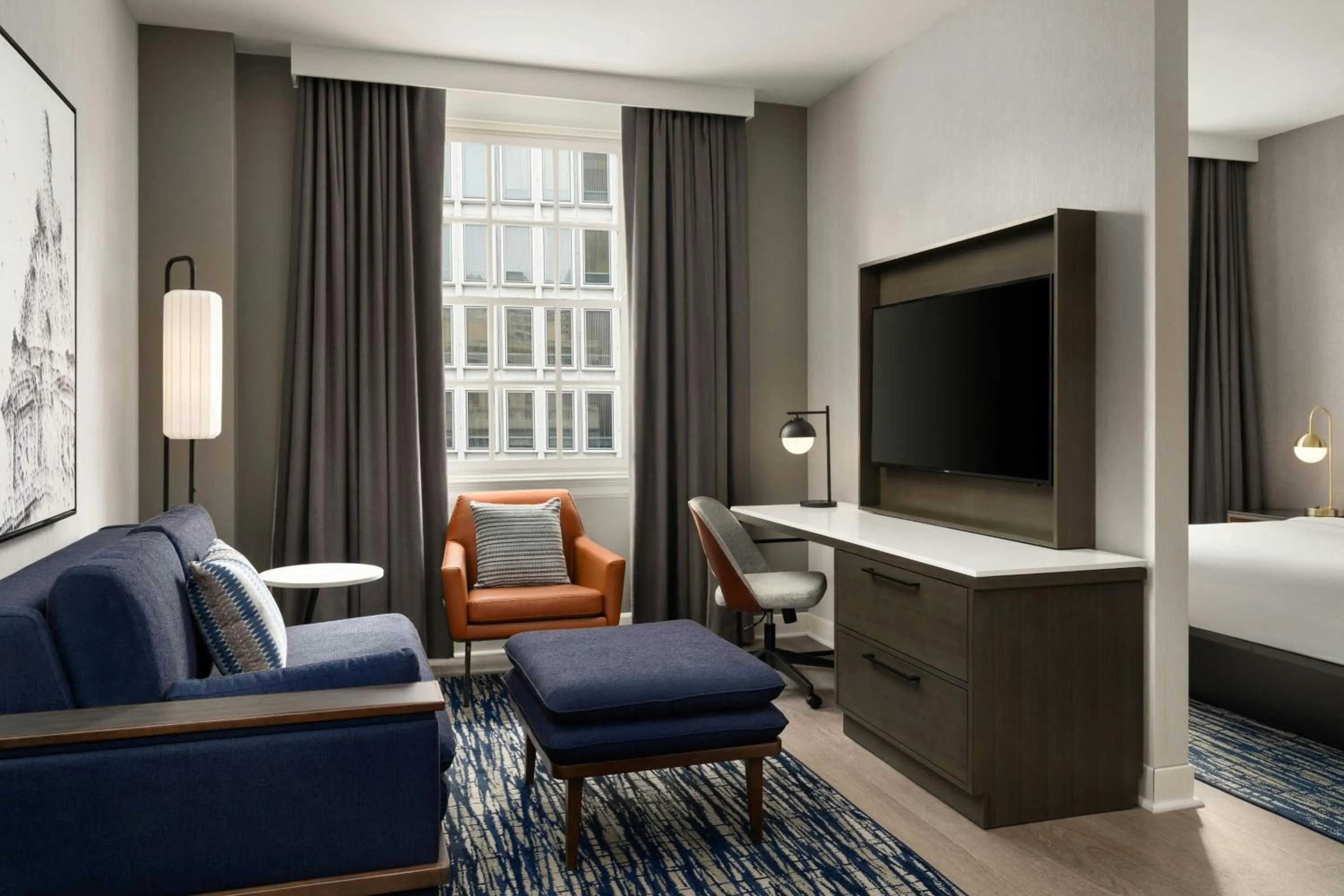 Living room, Bed in Courtyard by Marriott Philadelphia Downtown