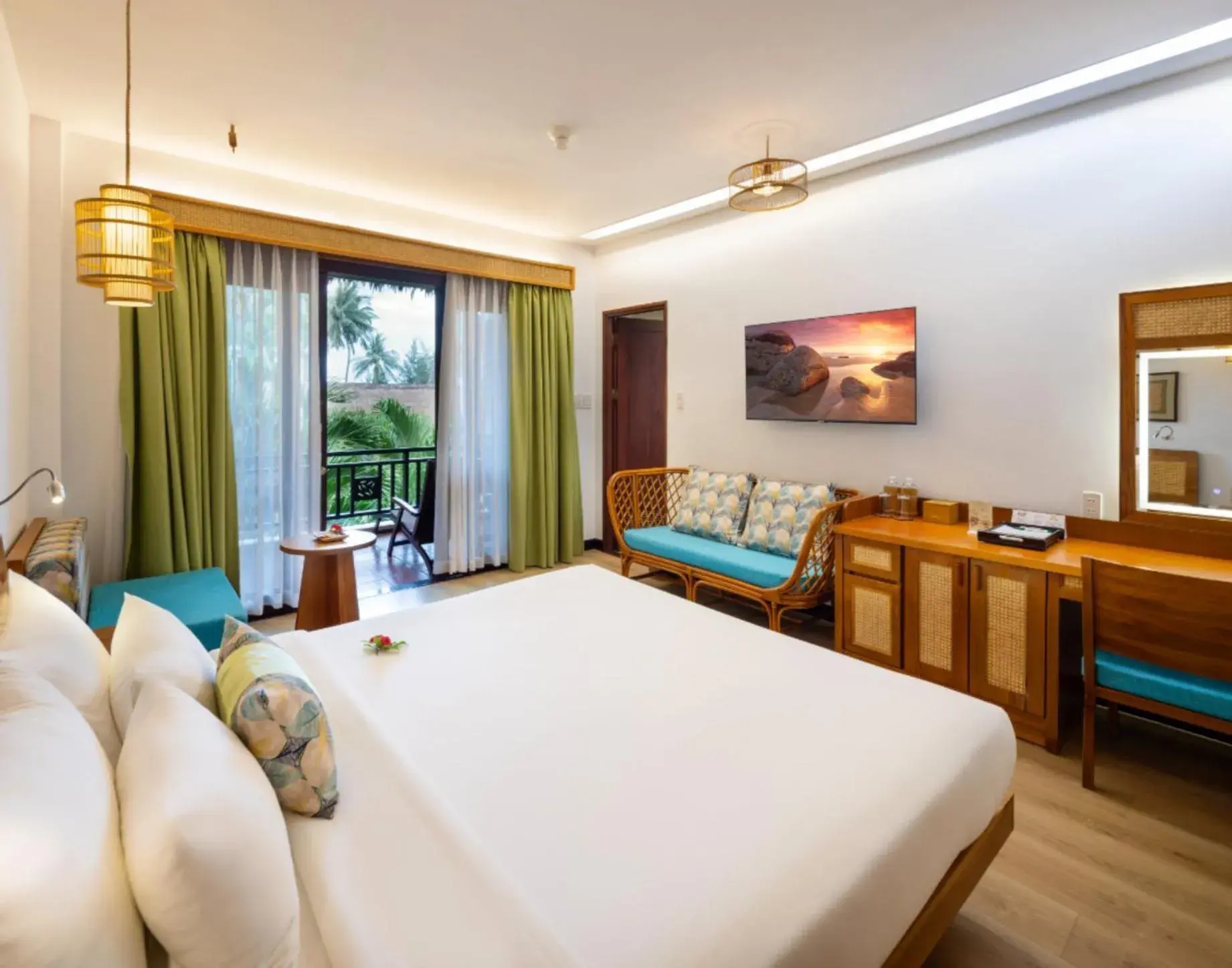 Cozy Double or Twin Room with Shared Balcony in Bamboo Village Beach Resort & Spa Cozy Double or Twin Room with Shared Balcony in Bamboo Village Beach Resort & Spa