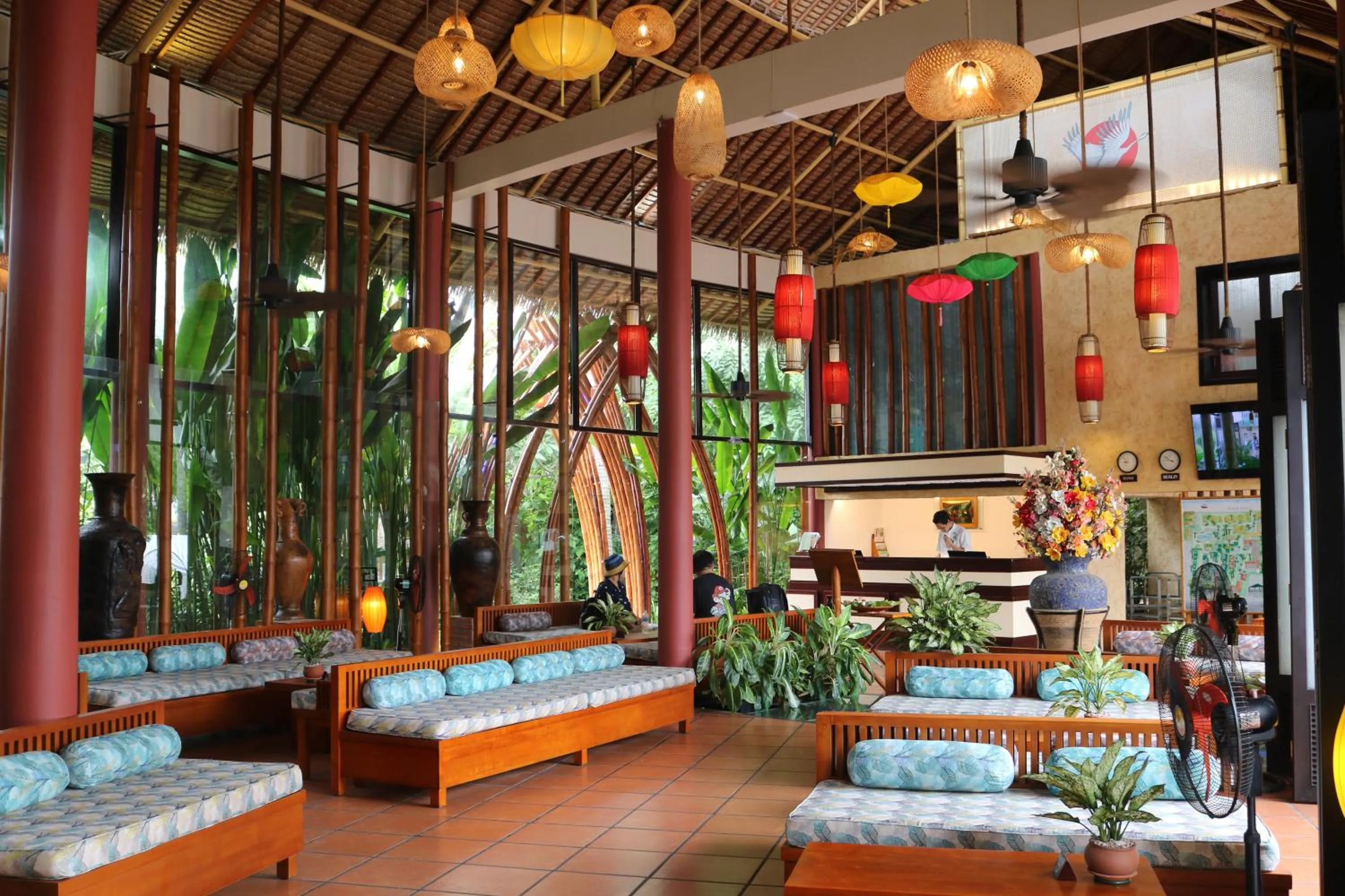 Lobby or reception in Bamboo Village Beach Resort & Spa