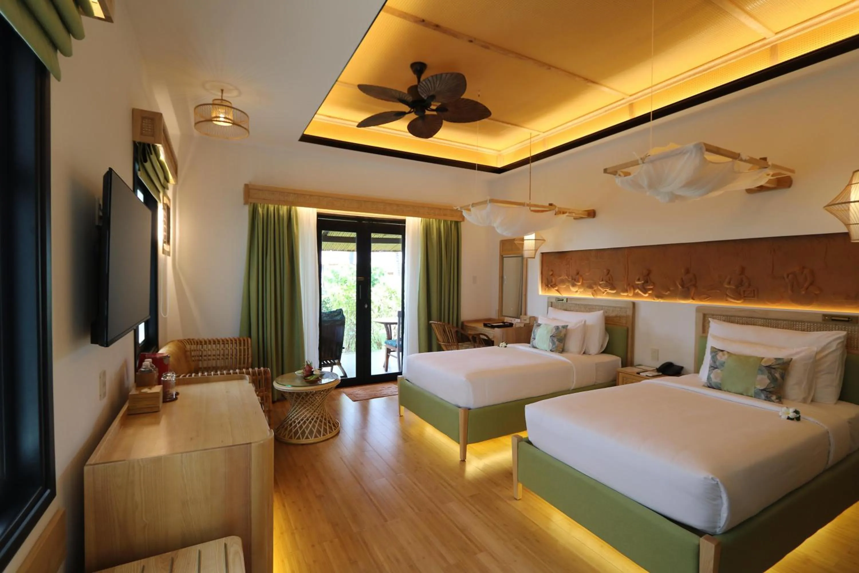 Bedroom, Bed in Bamboo Village Beach Resort & Spa
