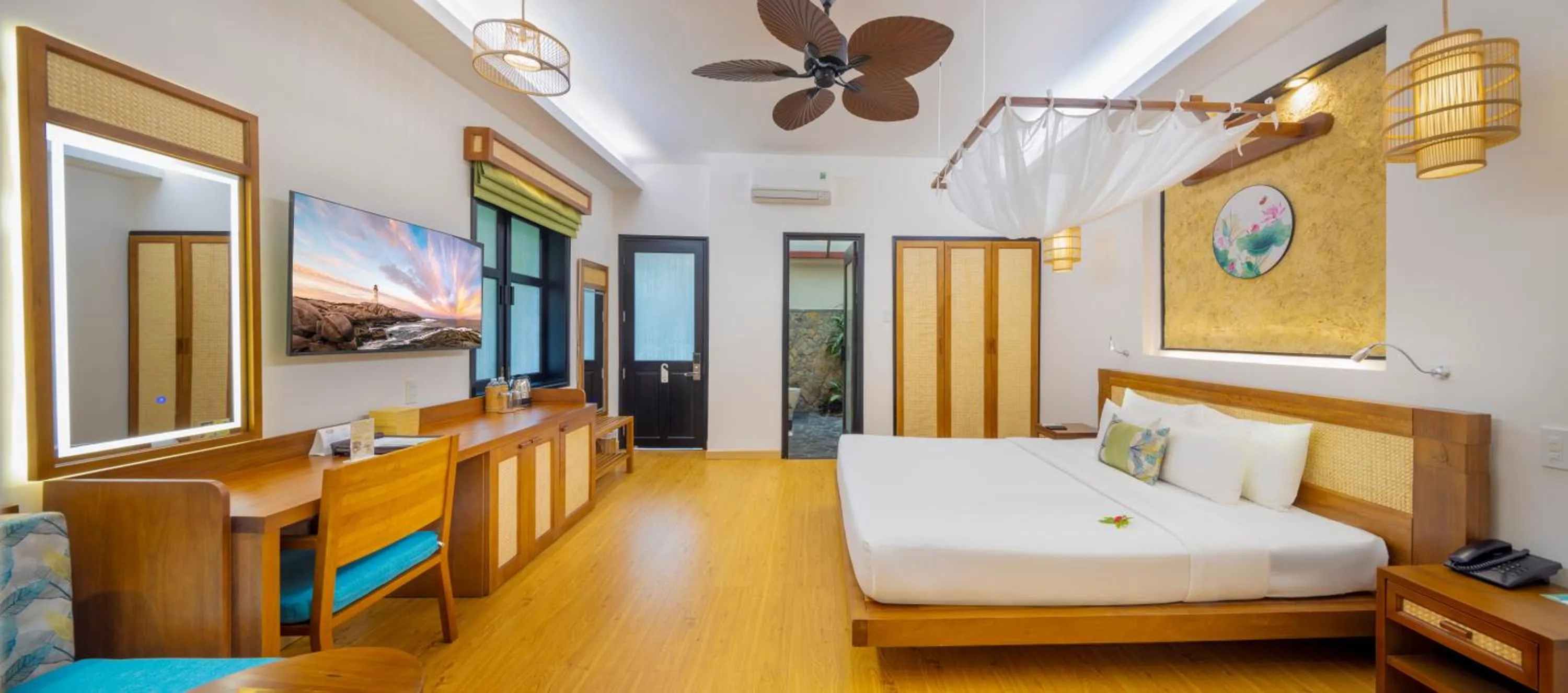 Bedroom, Bed in Bamboo Village Beach Resort & Spa