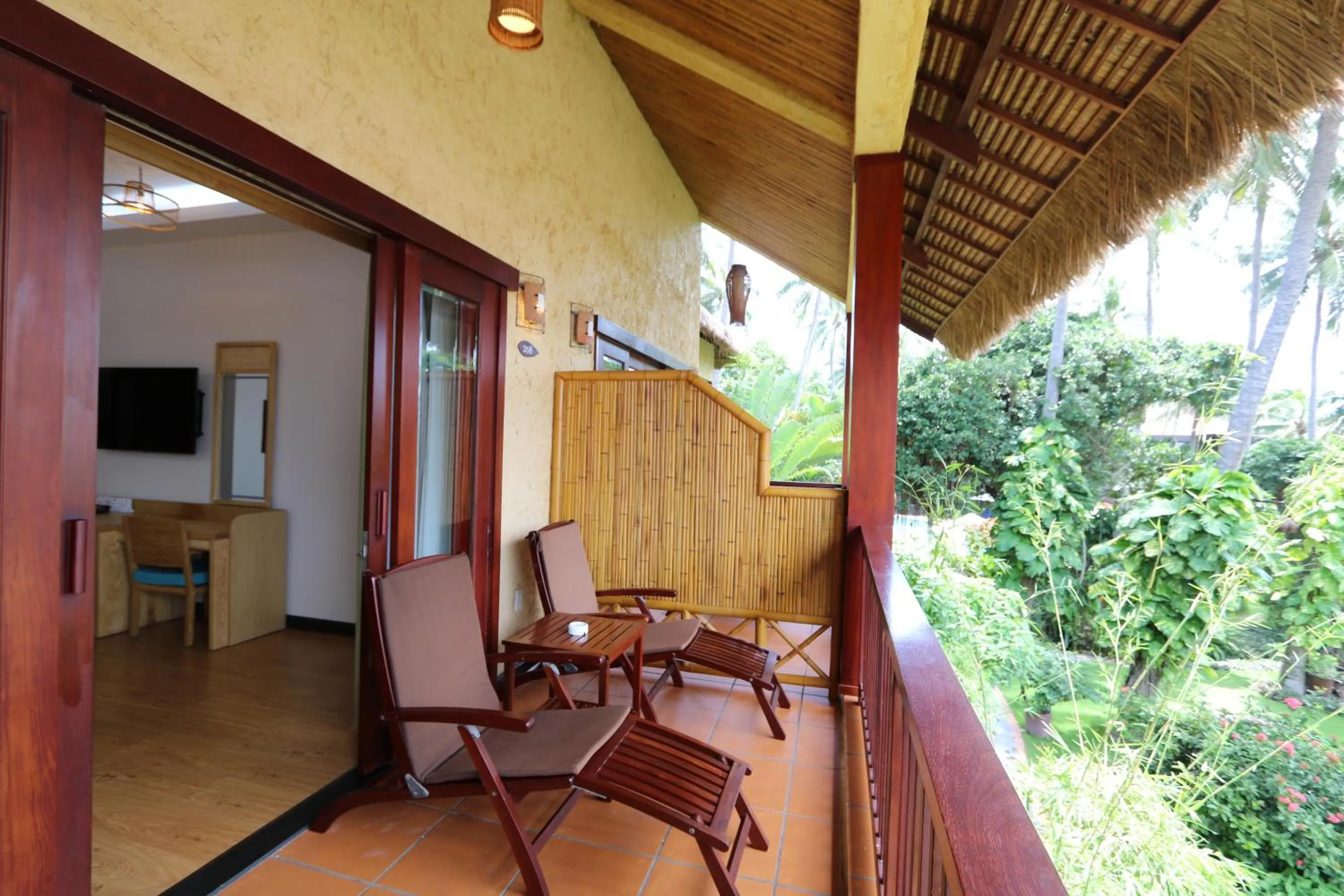 Balcony/Terrace in Bamboo Village Beach Resort & Spa