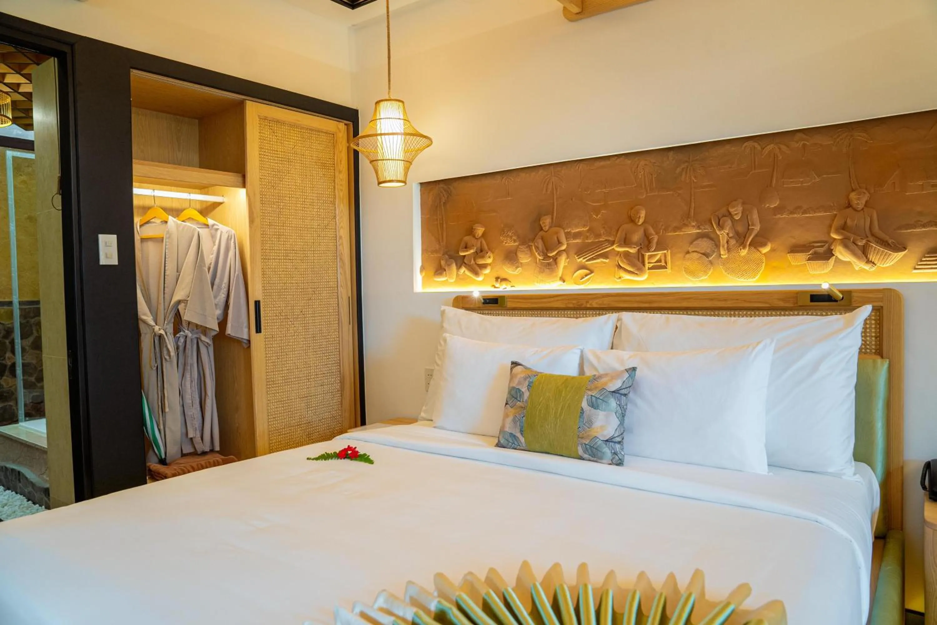 Bedroom, Bed in Bamboo Village Beach Resort & Spa