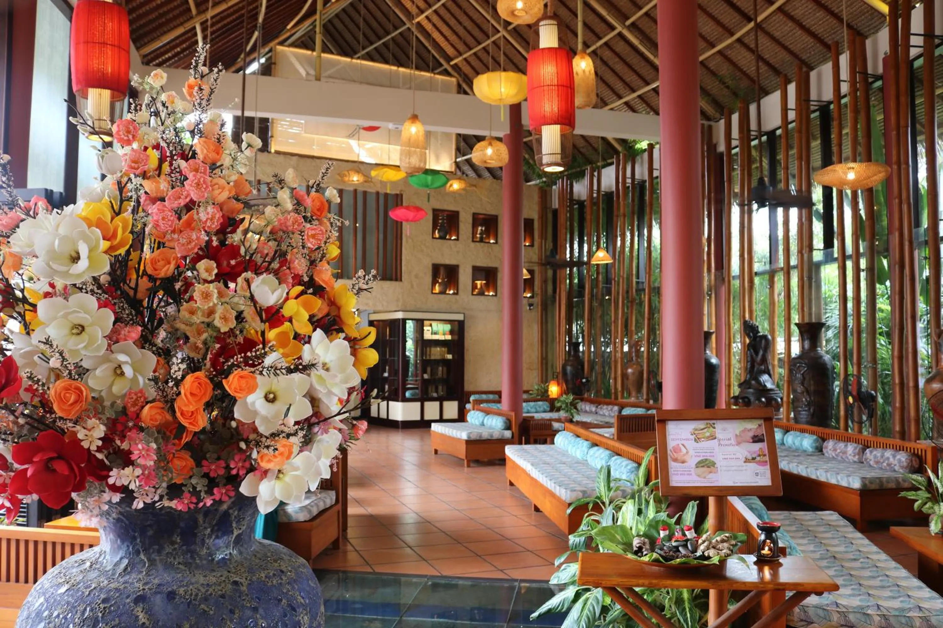 Lobby or reception in Bamboo Village Beach Resort & Spa