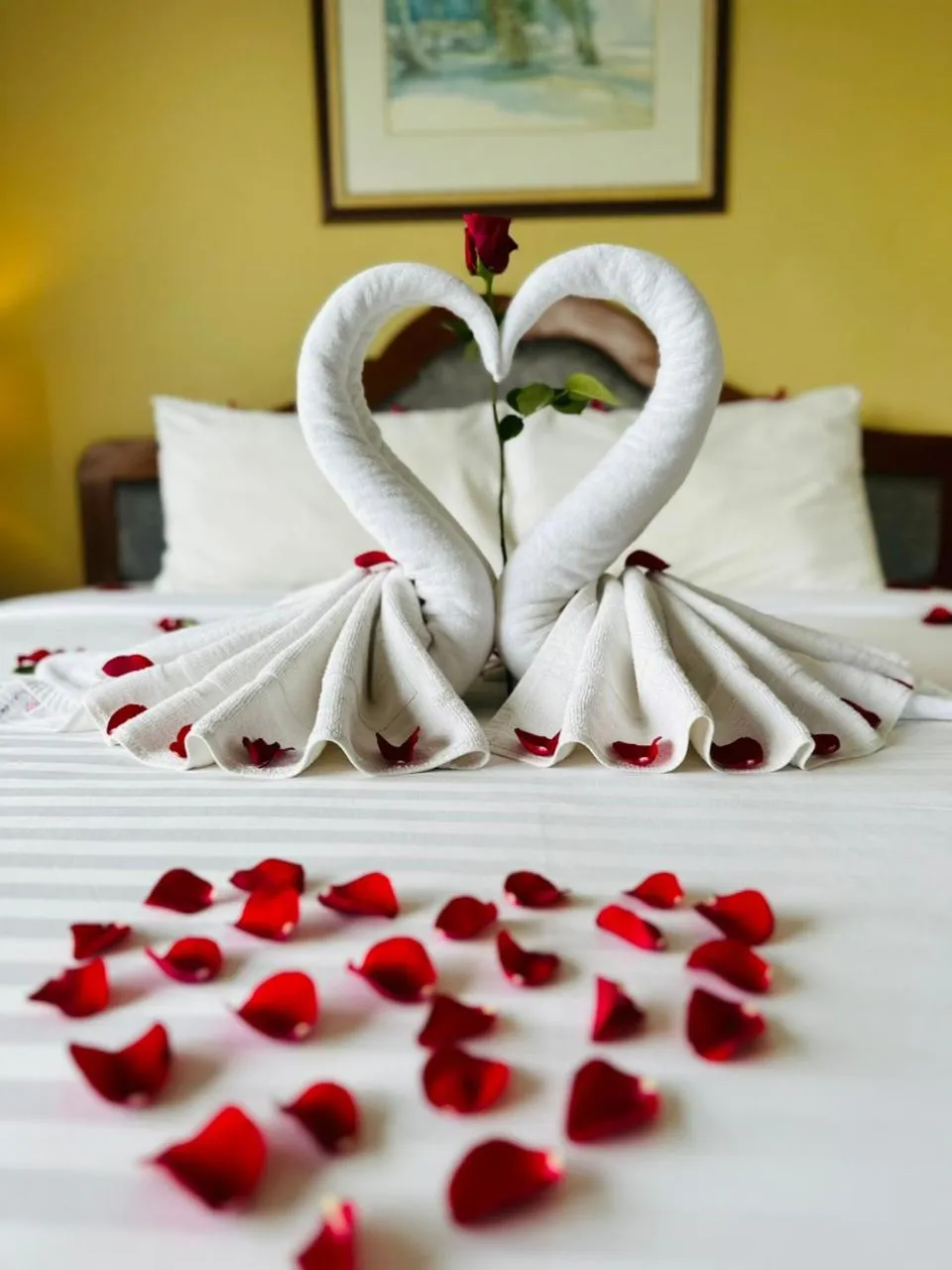 Decorative detail, Bed in Mines Beach Resort Hotel