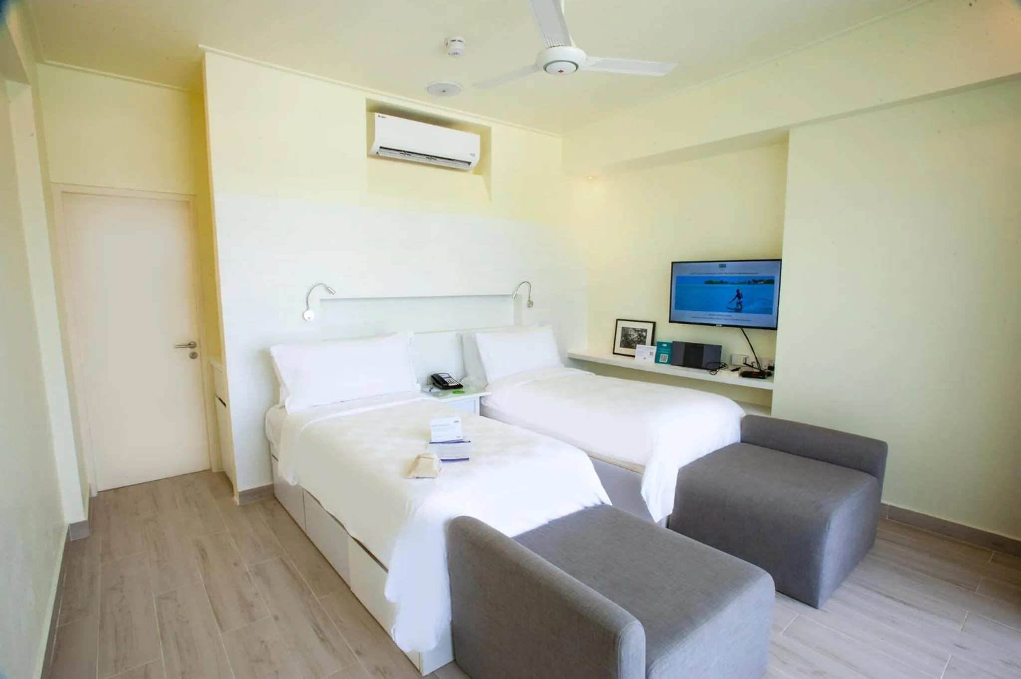 Photo of the whole room, Bed in Holiday Inn Resort Kandooma Maldives - Kids Stay & Eat Free and Free Roundtrip Speed Boat for a minimum 4 nights stay