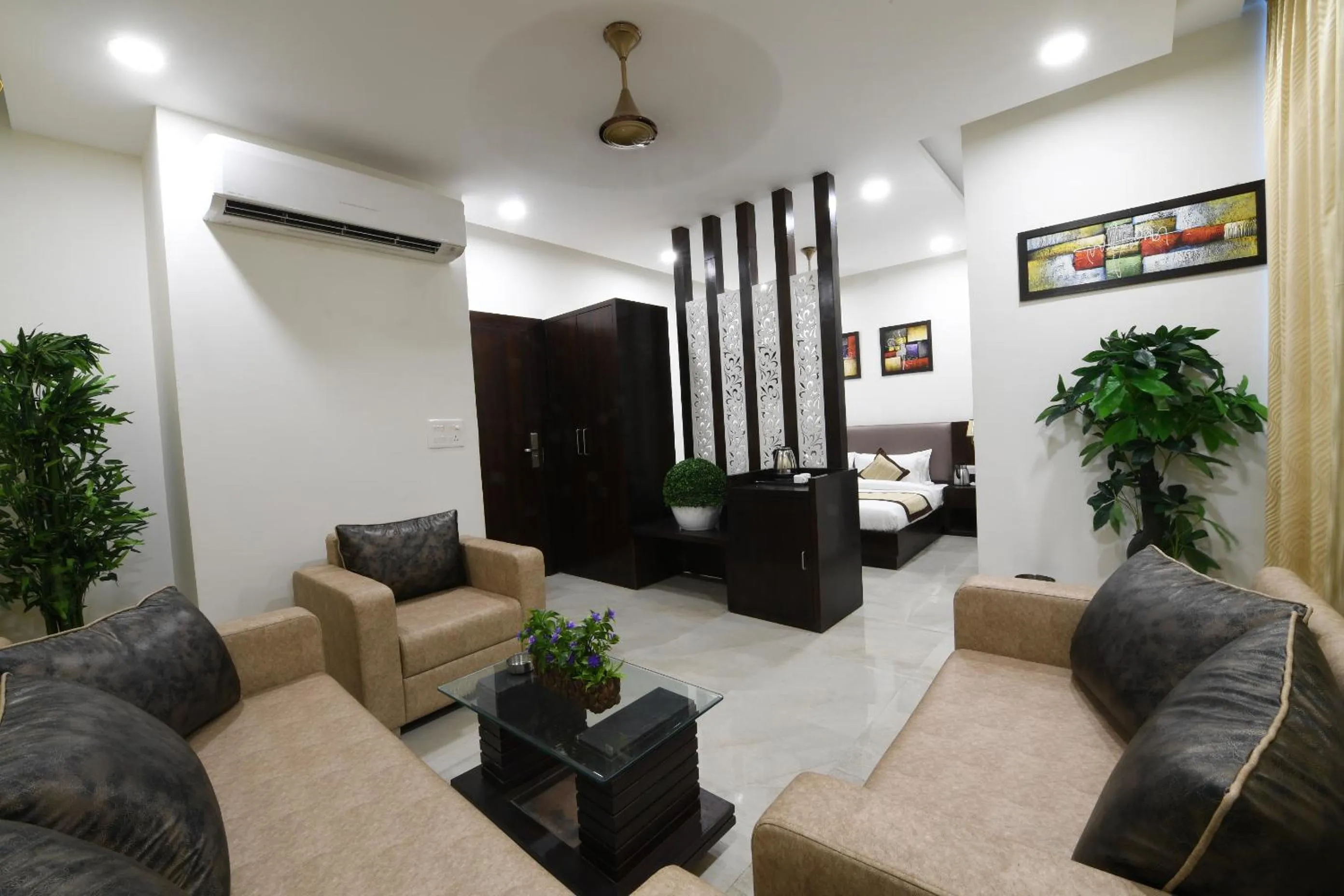 Seating area in Madhav Muskan Residency
