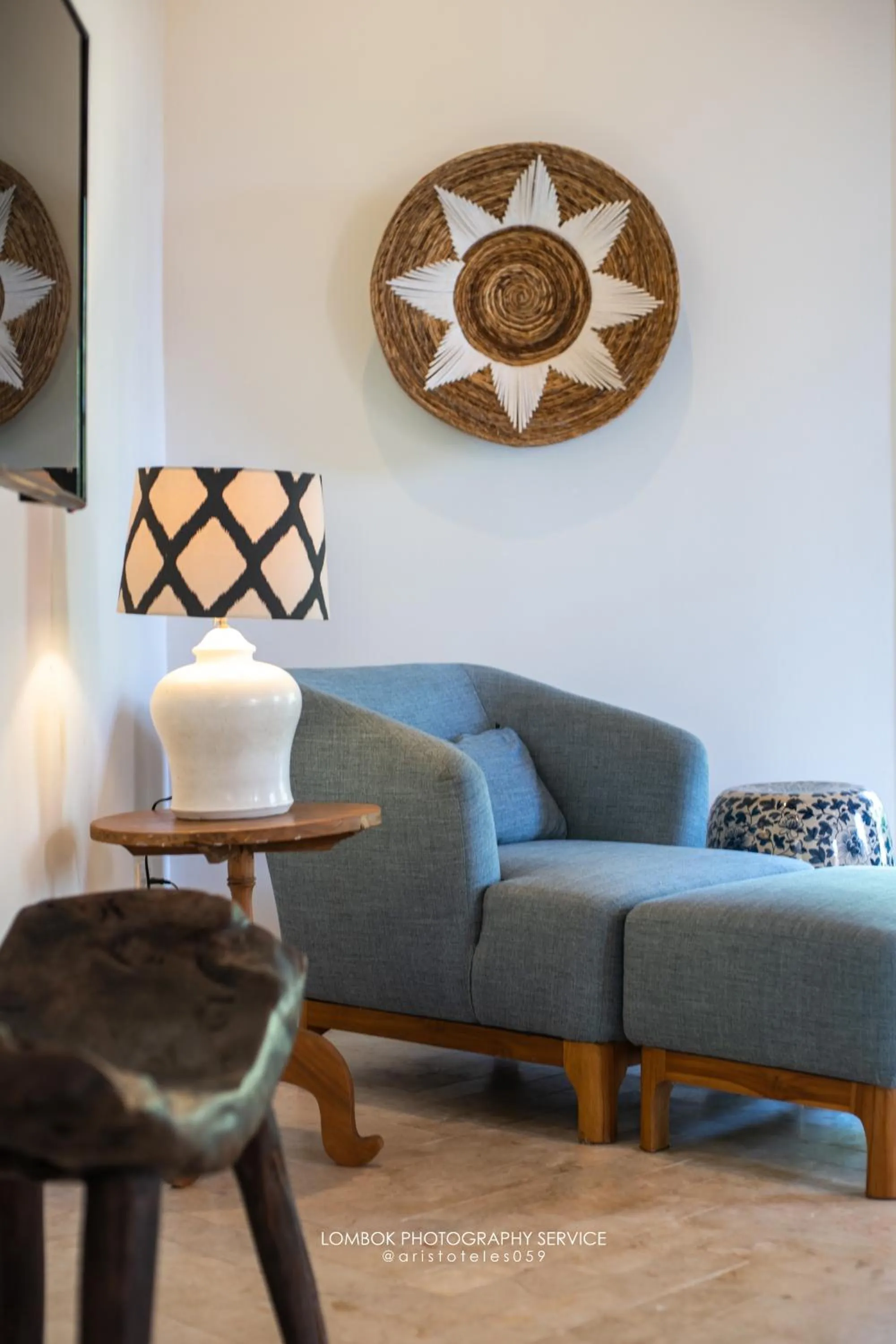 Seating area in Villa Pulau Cinta Boutique Suites