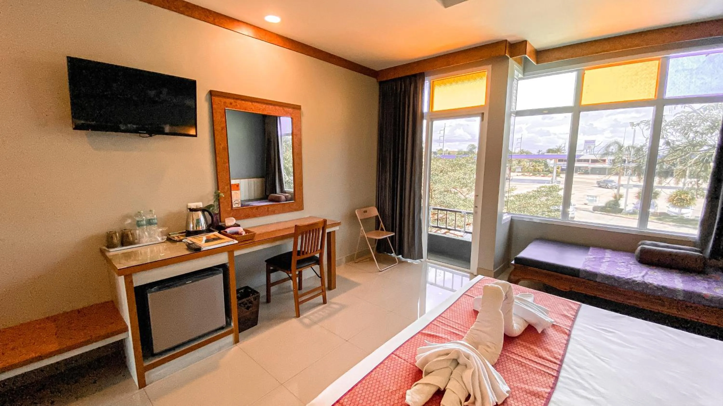 Photo of the whole room, Bed in K2 Hotel at Thachang