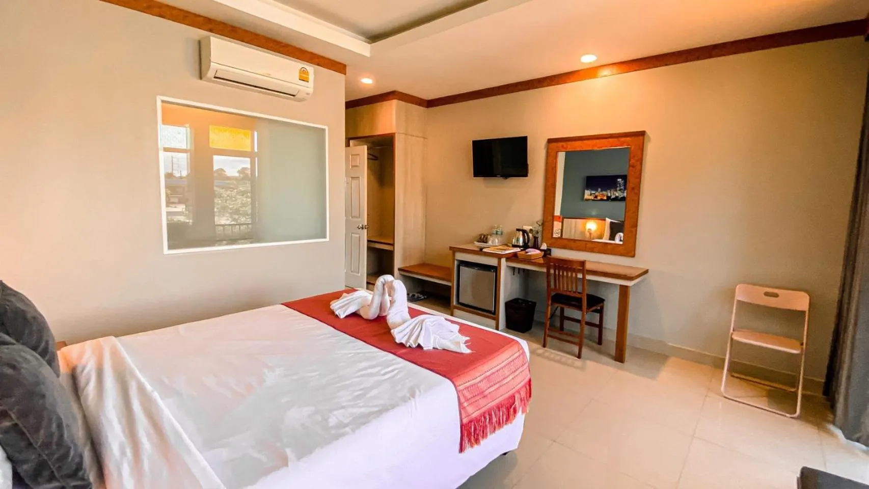 Photo of the whole room, Bed in K2 Hotel at Thachang