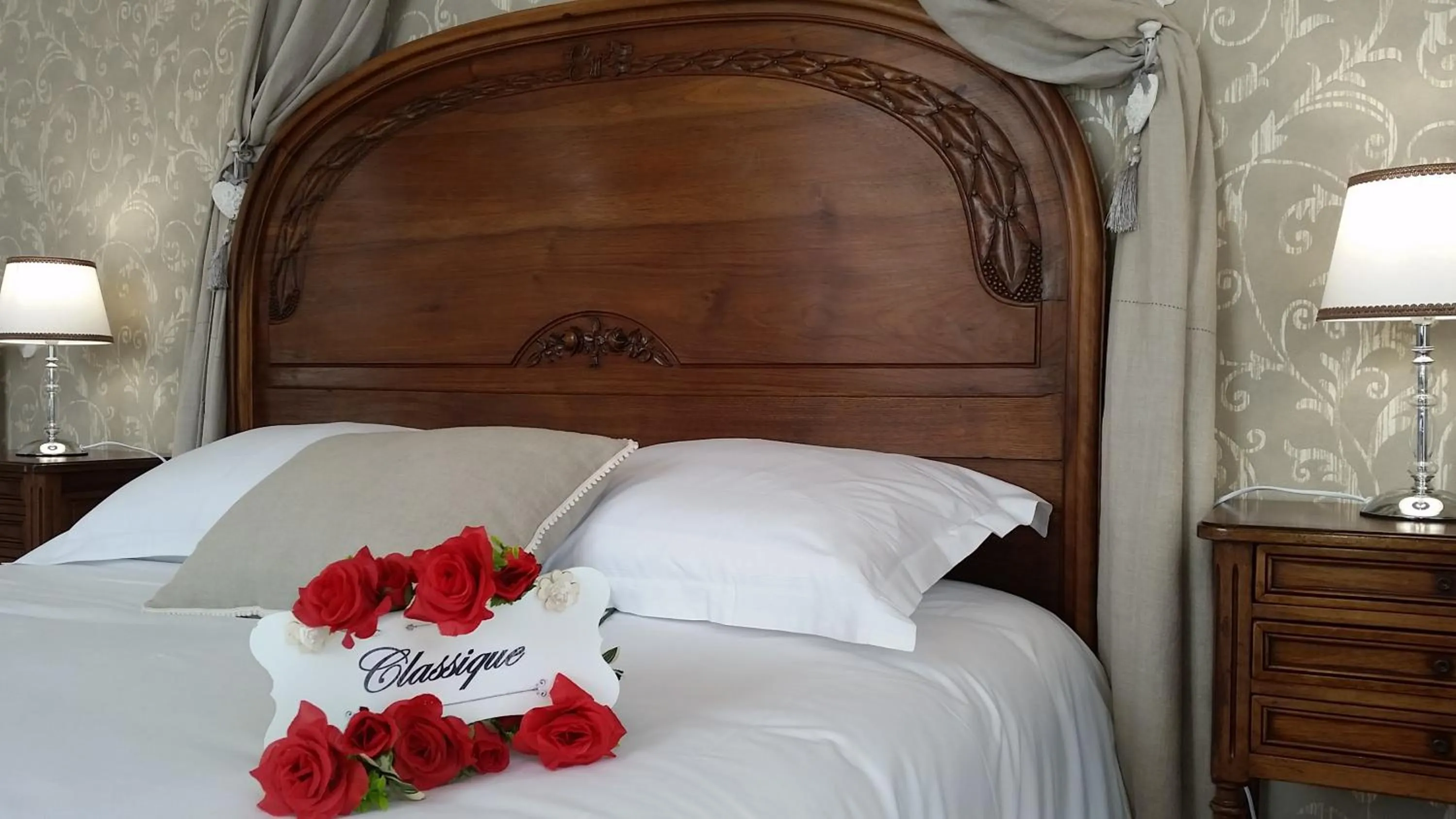 Bed in B&B Villa Blanche