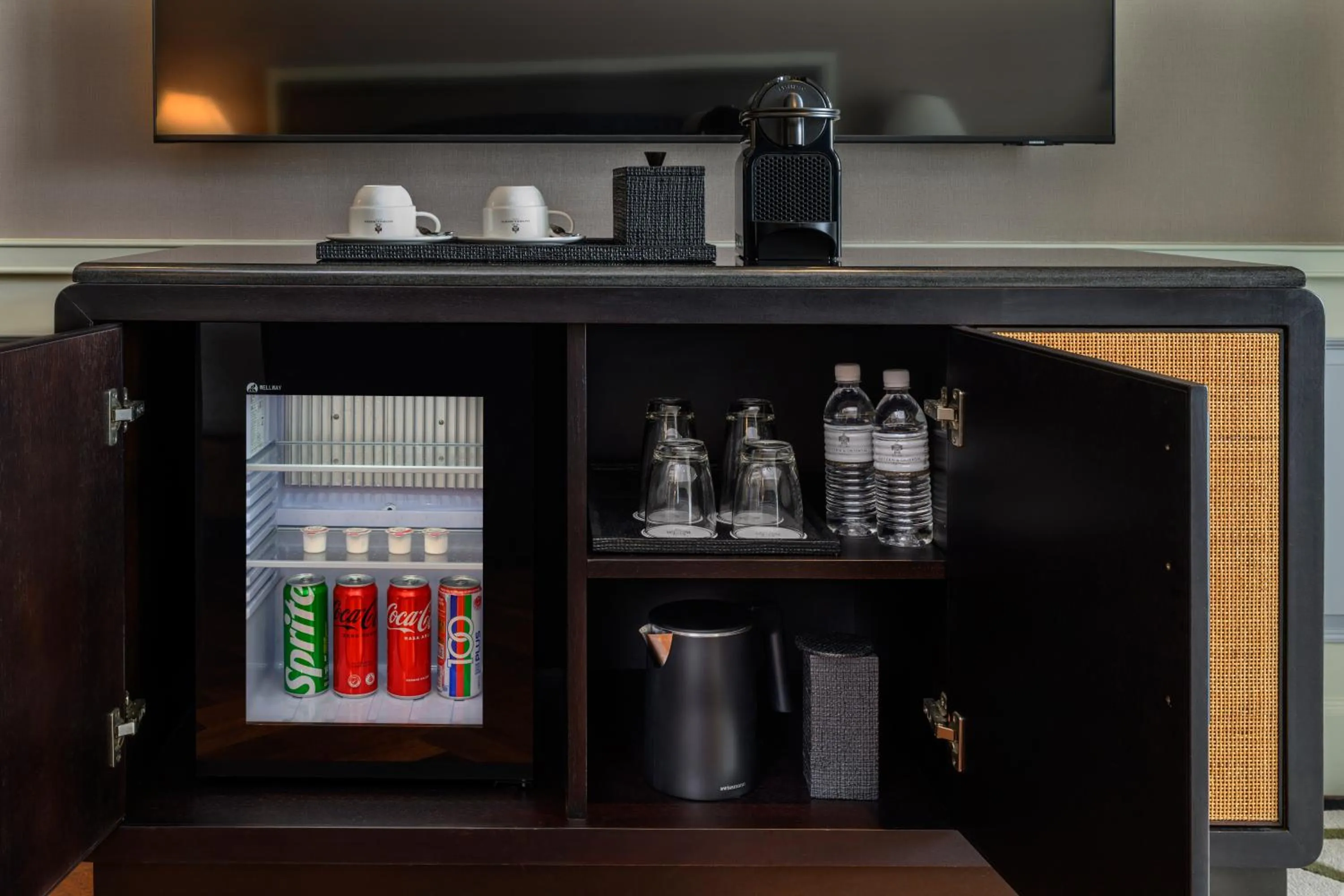 minibar in Eastern & Oriental Hotel
