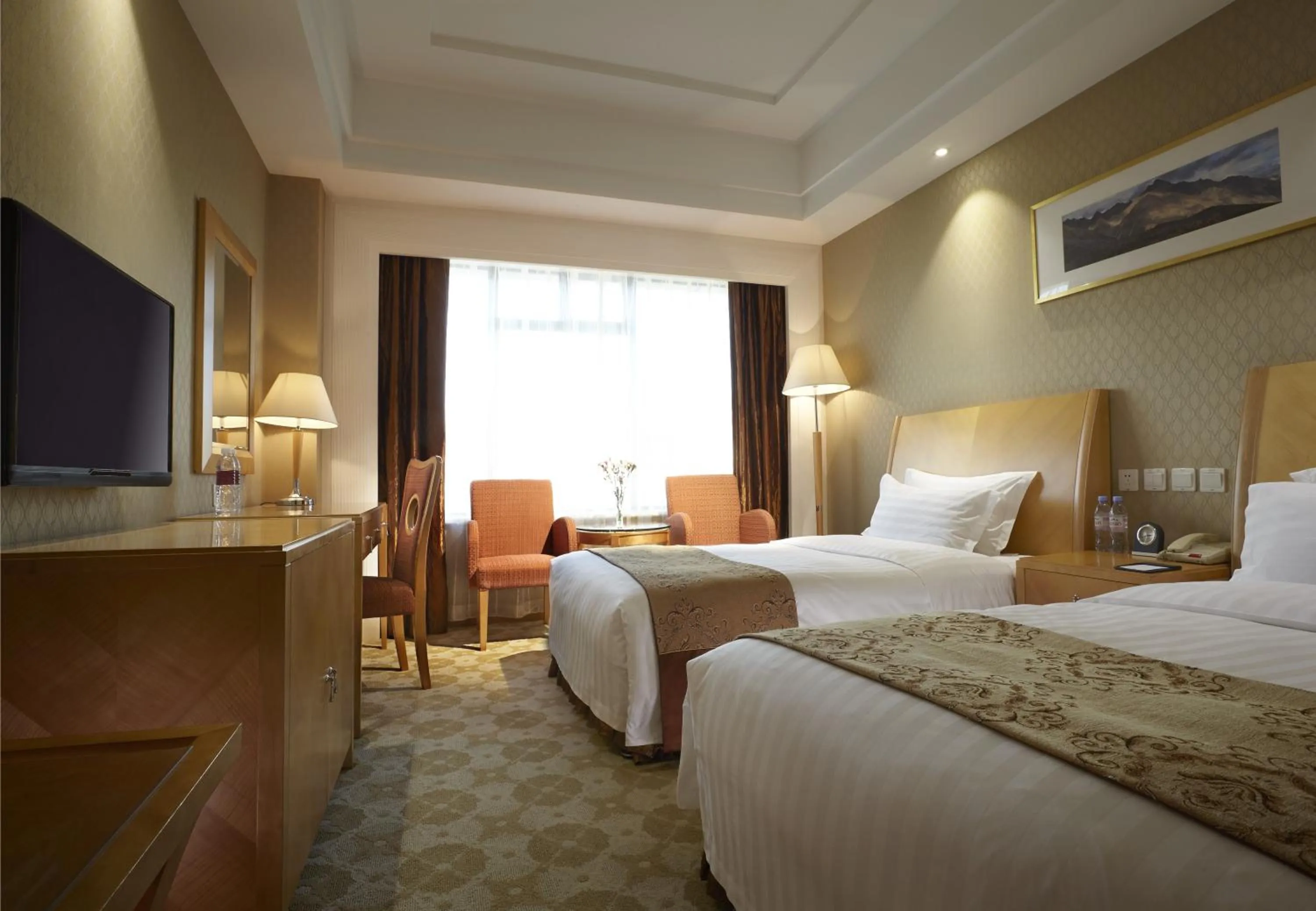 Bed in Dalian East Hotel