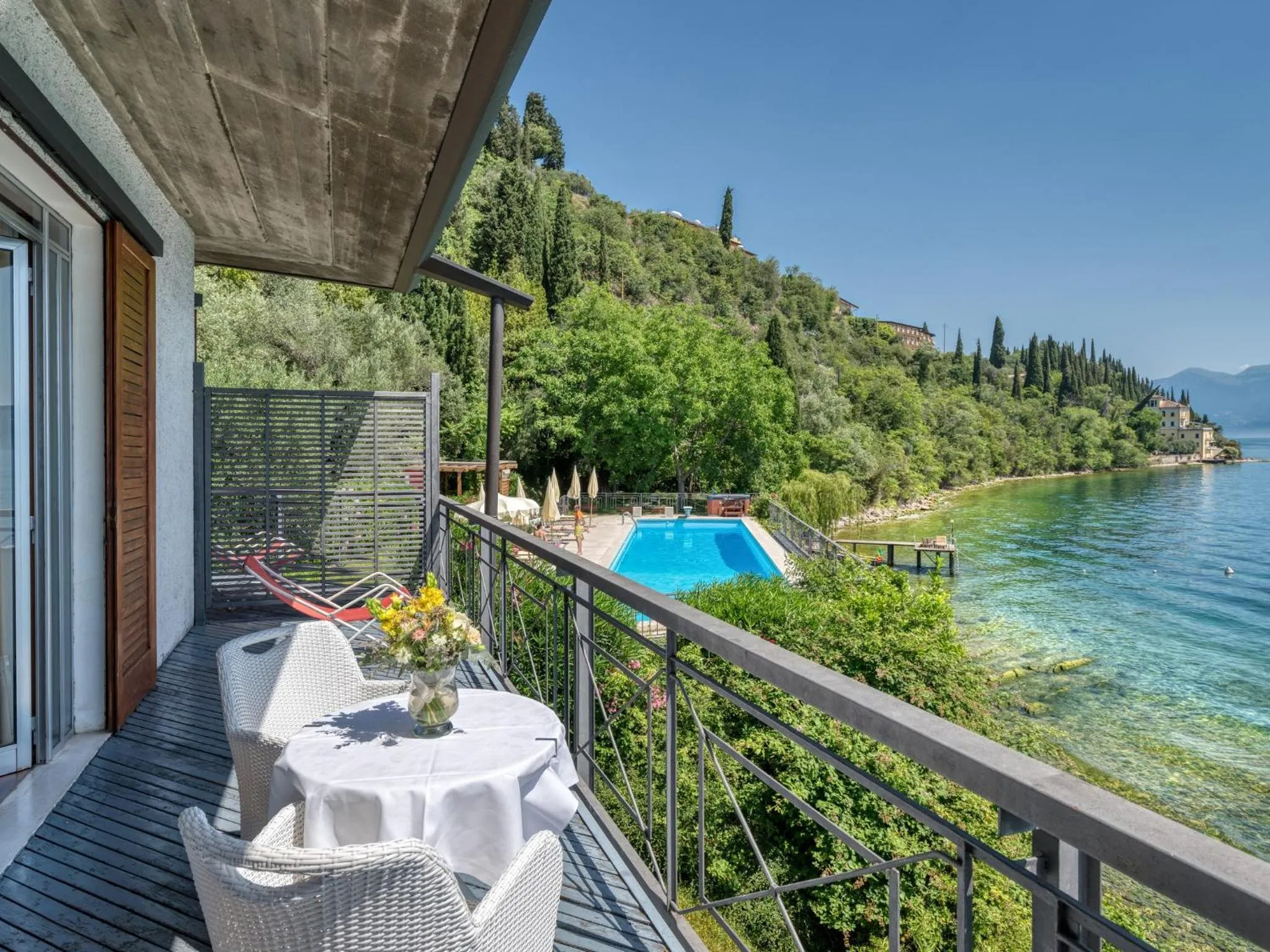 Pool view in Villa Cappellina