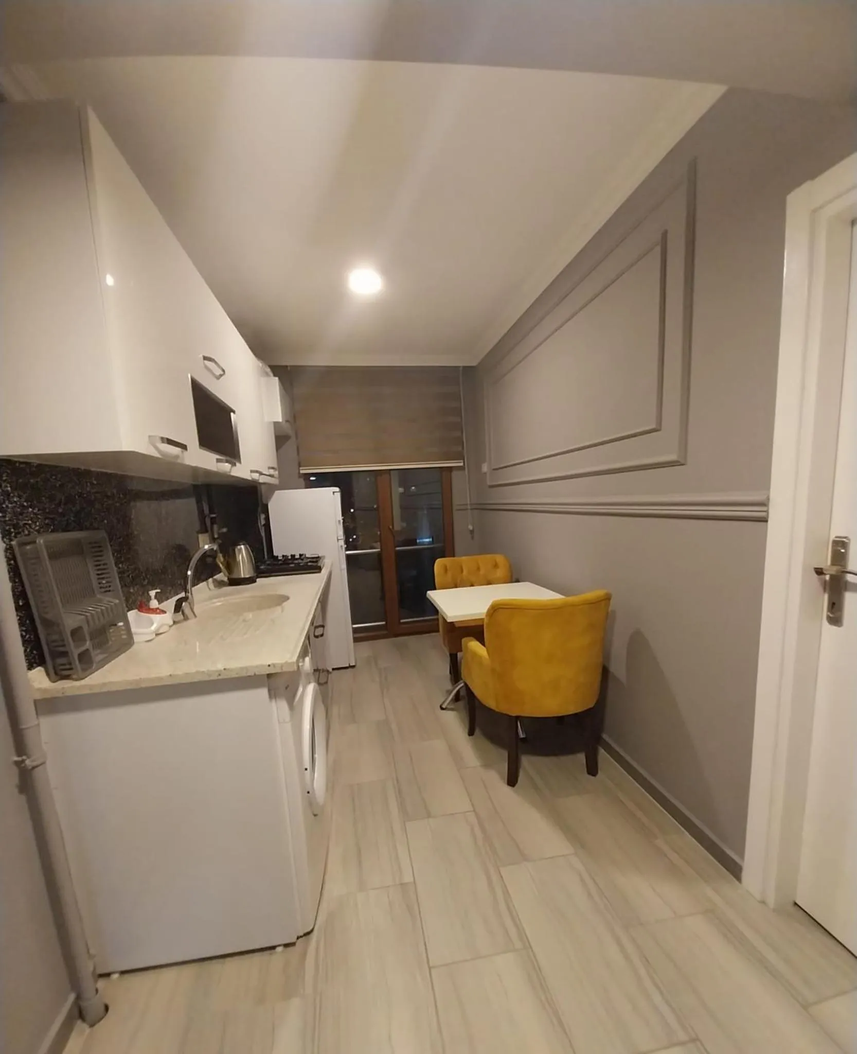 Kitchen or kitchenette in TRABZON Asel Suite Otel