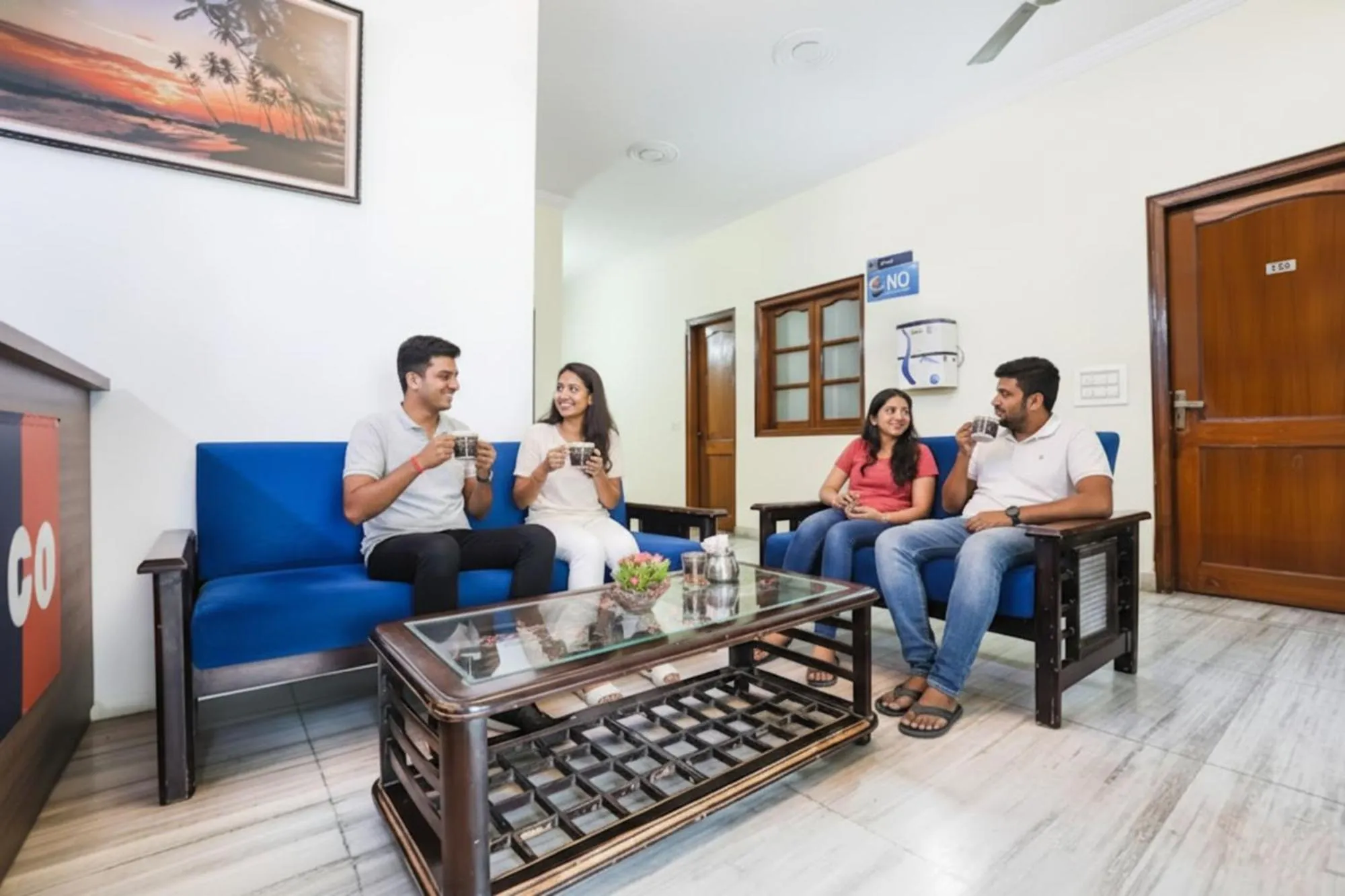 Seating area in FabHotel Ivy Inn Sector 35