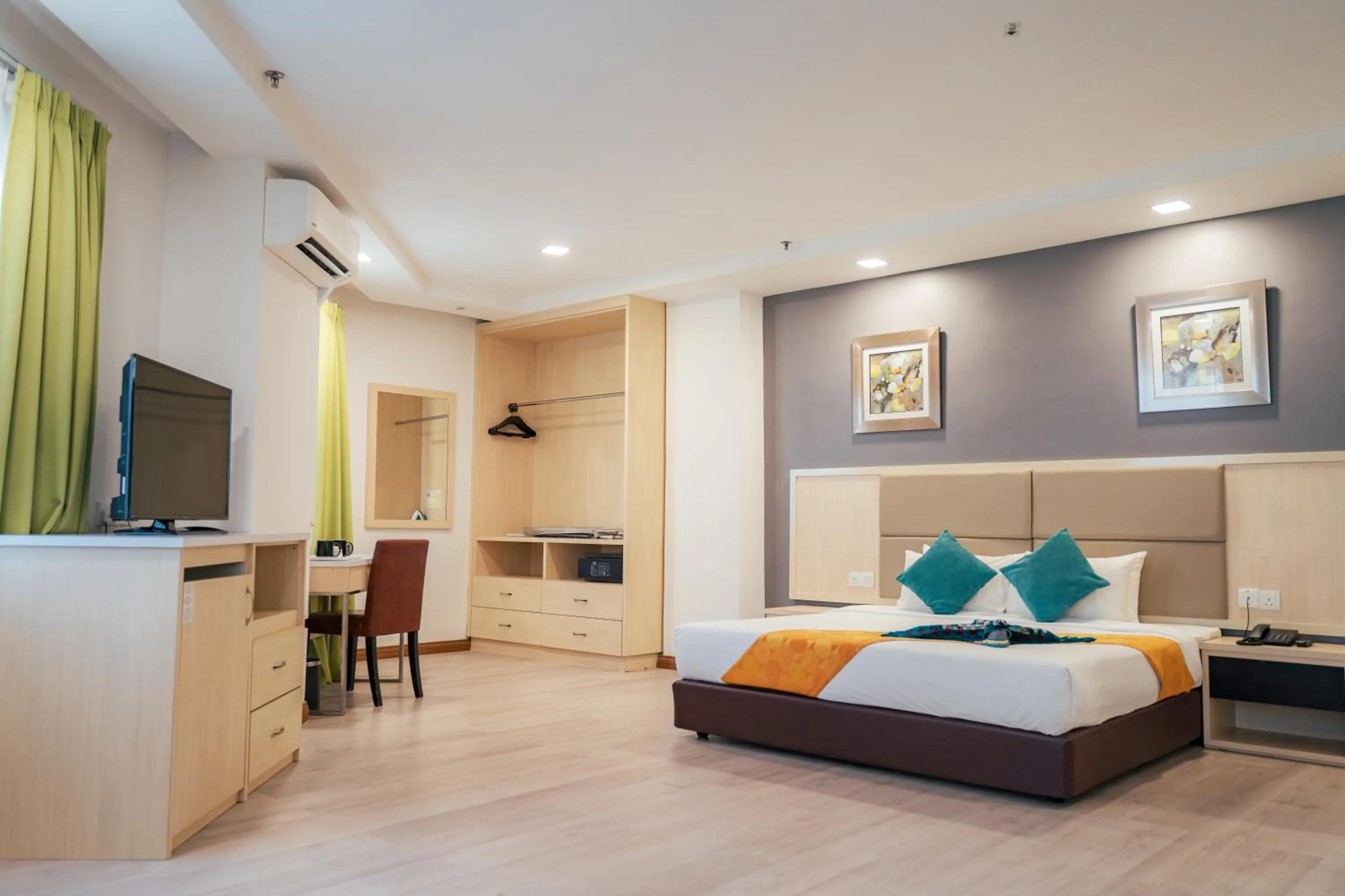 Bed in Hotel Sentral Riverview Melaka